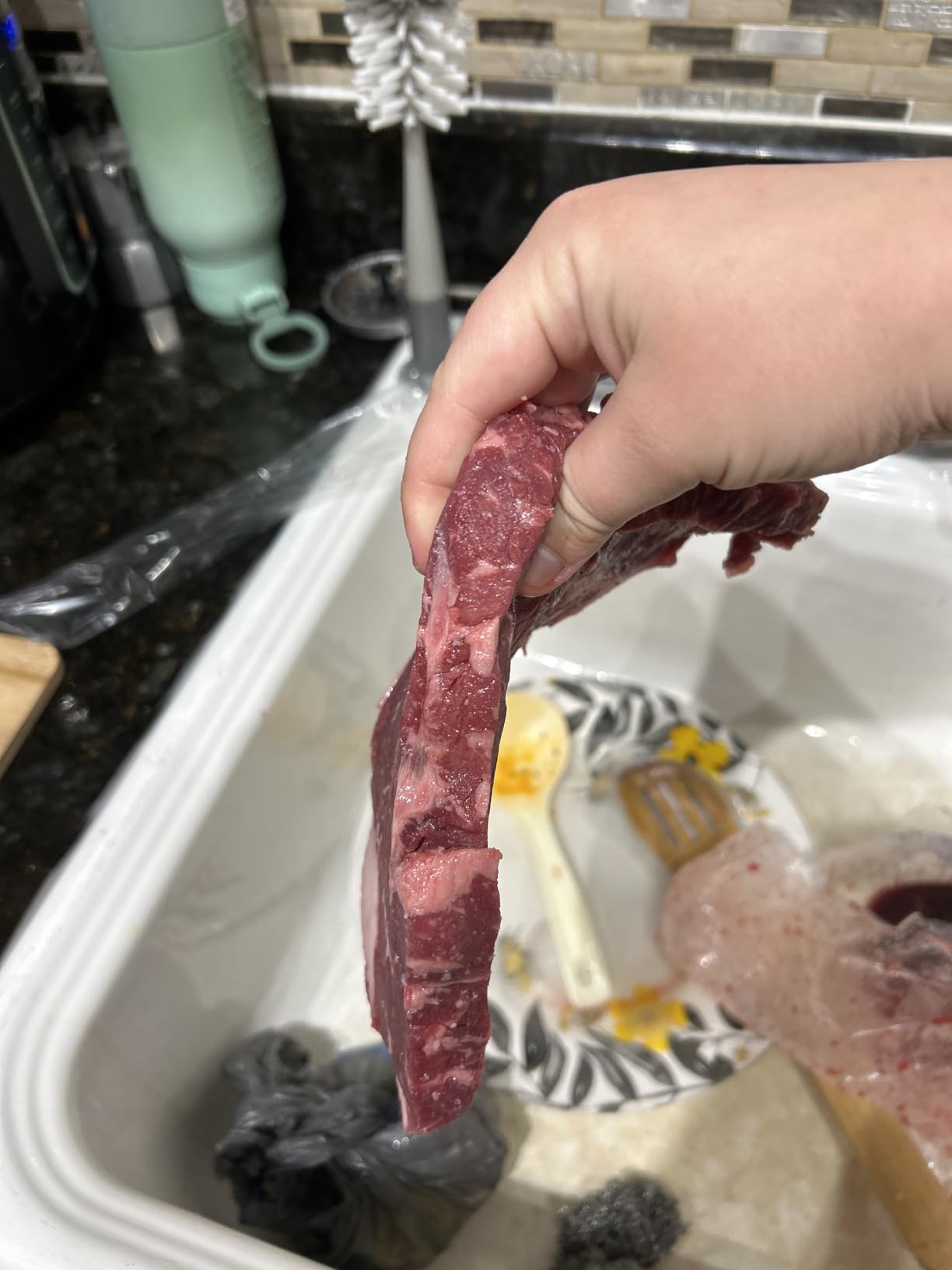 imarku Chef Knife - 8 Inch Pro Kitchen Knife, High Carbon Stainless Steel Japanese Knife, Chef's Knives with Ergonomic Handle, Ultra Sharp Knife, Gifts for Men and women, Blue Handle Gyutou Knives customer photo 2