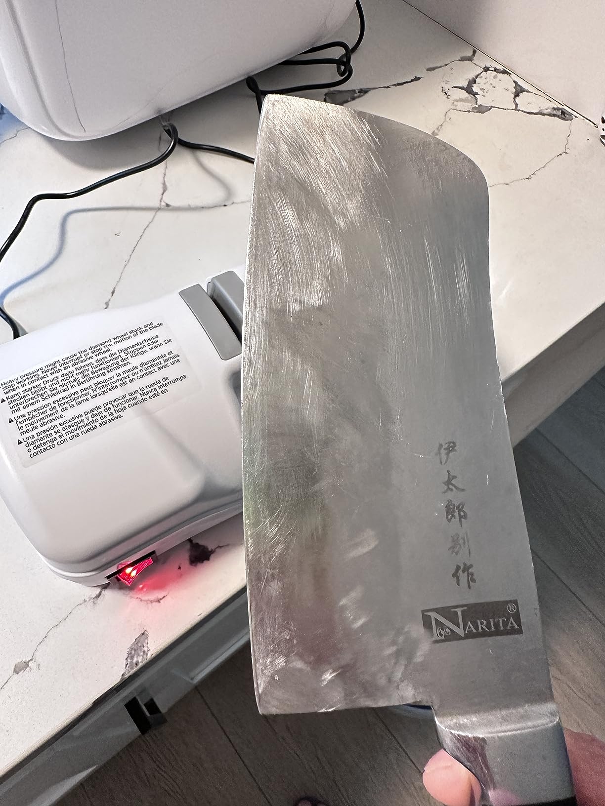 SHARPAL 198H Electric Knife Sharpener, Premium Durable Monocrystalline Diamond Wheels, Professional Knife Sharpening for All Knives-Japanese, Chef's, and Pocket Knives, Mothers day gifts customer photo 1