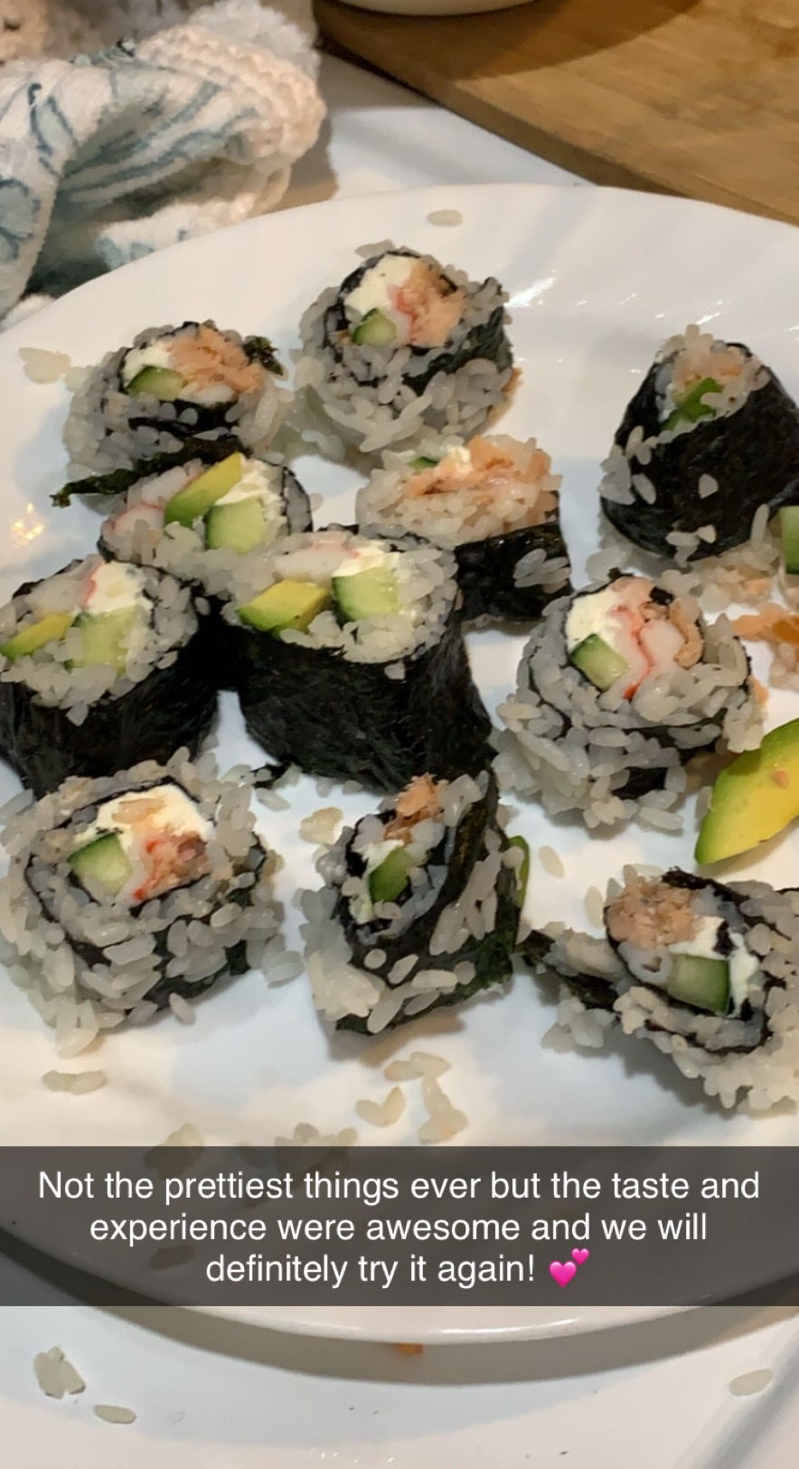 Sushi Making Kit - Home Cooking Gift Set for Kids and Adults - Silicone Sushi Roller With Recipe Book - DIY Sushi Maker Mold customer photo 1