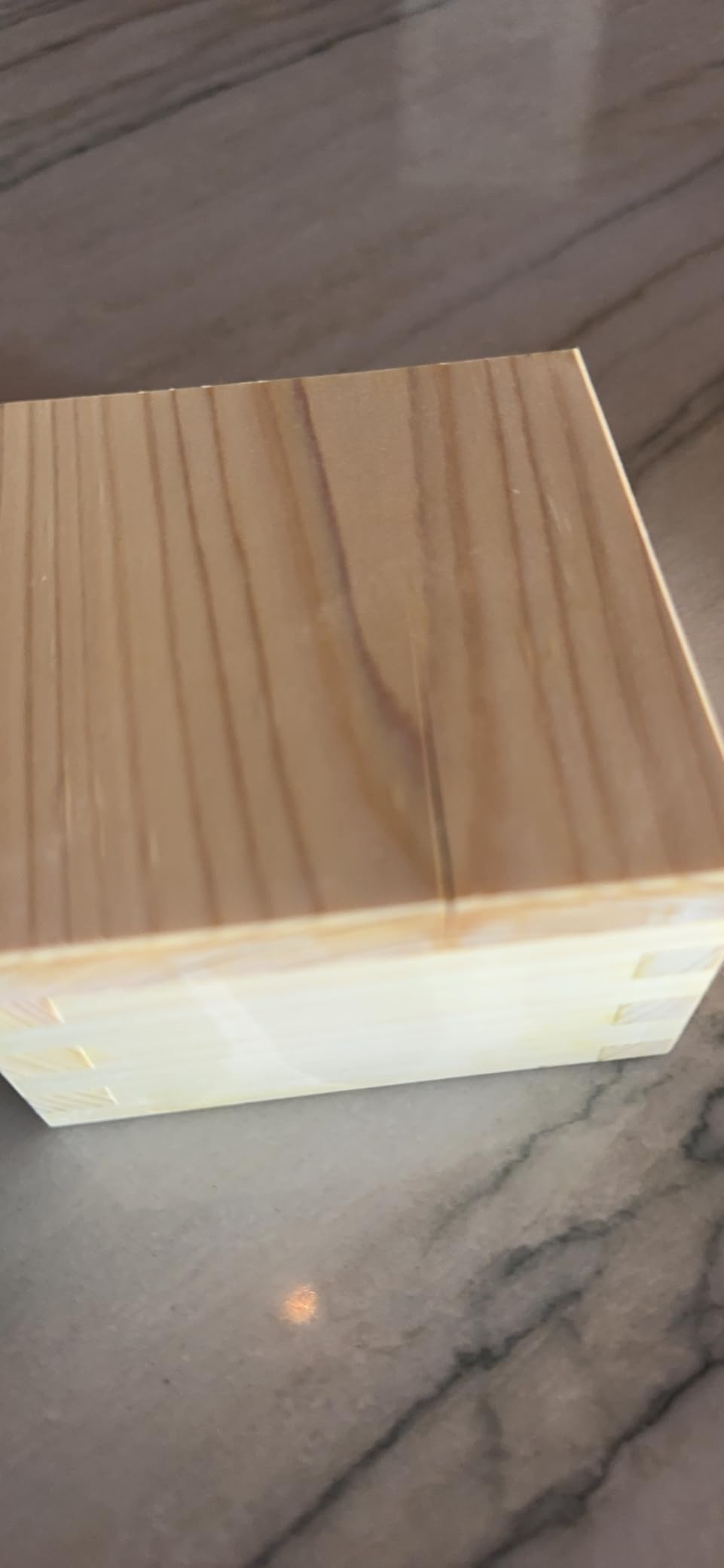 TOKYO ART Japanese Wooden Sake Masu Cups (Set of 3) with Japanese Lucky Artwork, Square Sake Boxes - Crafted from Japanese high-grade cypress wood, Made in Japan (Shou Chiku Bai) customer photo 1