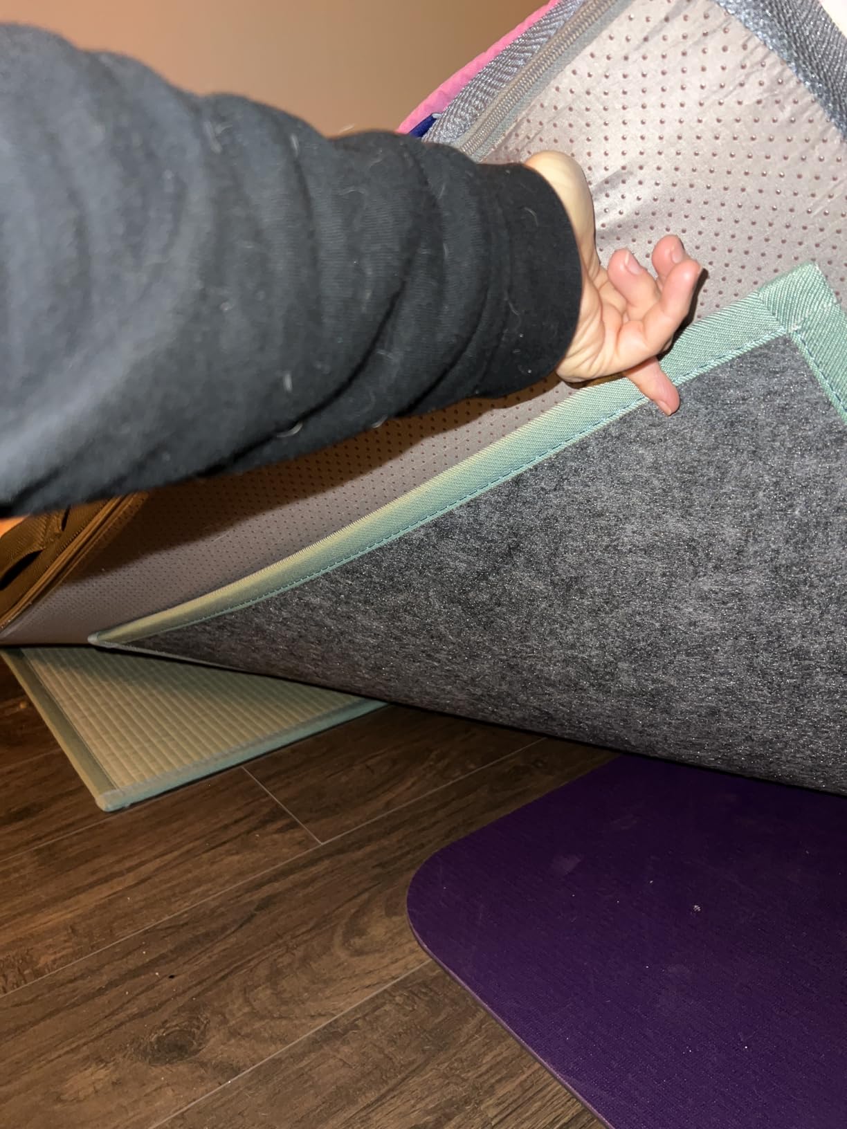 MAXYOYO Japanese Tatami Mat 100% Rush Grass Portable Folding Mat Futon Mattress Firm Traditional Floor Bed 79