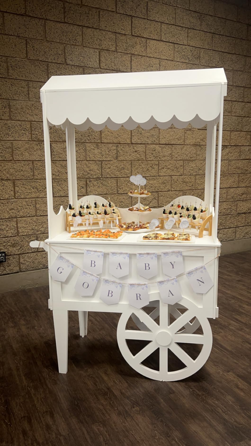 Peohud 2 Pack Bamboo Ice Cream Cone Holder, 12 Holes Waffle Cone Stand, 2 Tier Sushi Hand Roll Popcorn Display Rack for Wedding, Birthday, Buffet, Food Truck customer photo 1