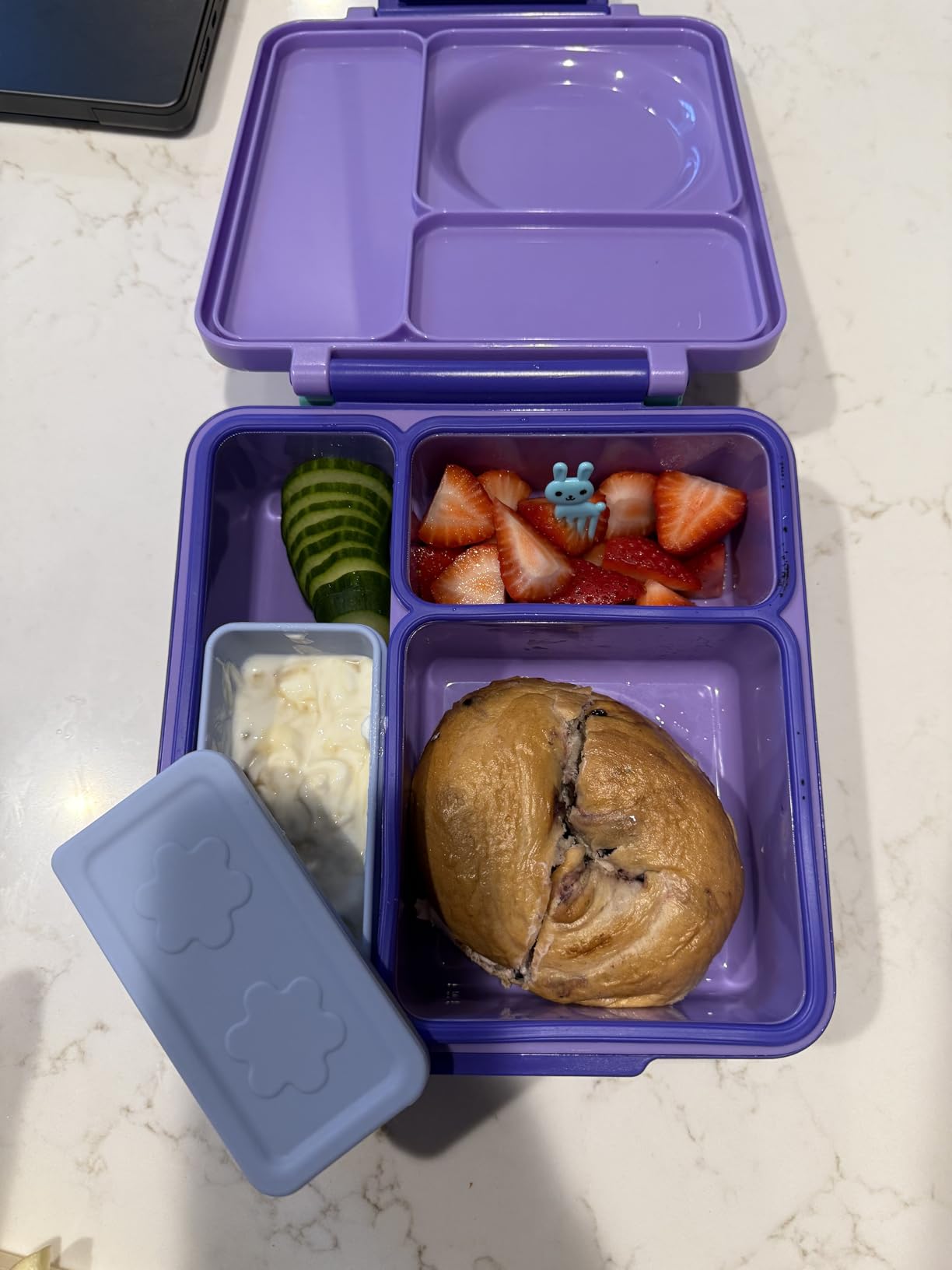 Silicone Dips Containers Compatible with OmieBox, 4 Pack Salad Dressing Container To Go for Most Bento Lunch Box, Small Snack Condiment Container with Lids for kids customer photo 2