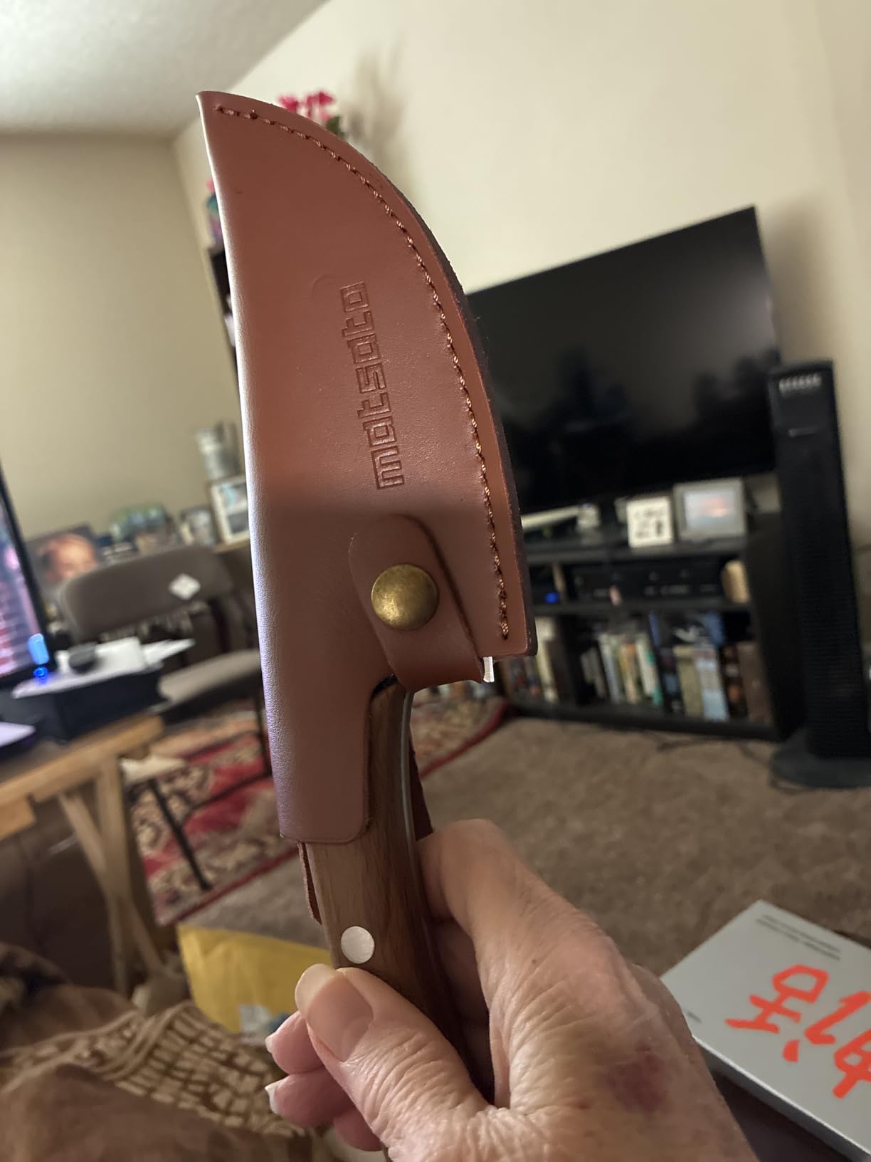 Matsato Chef Knife - Perfect Kitchen Knive for Cooking, Chopping. Japanese Steel Knife for Home, BBQ. For Balance & Control, 6.3 Inch customer photo 2