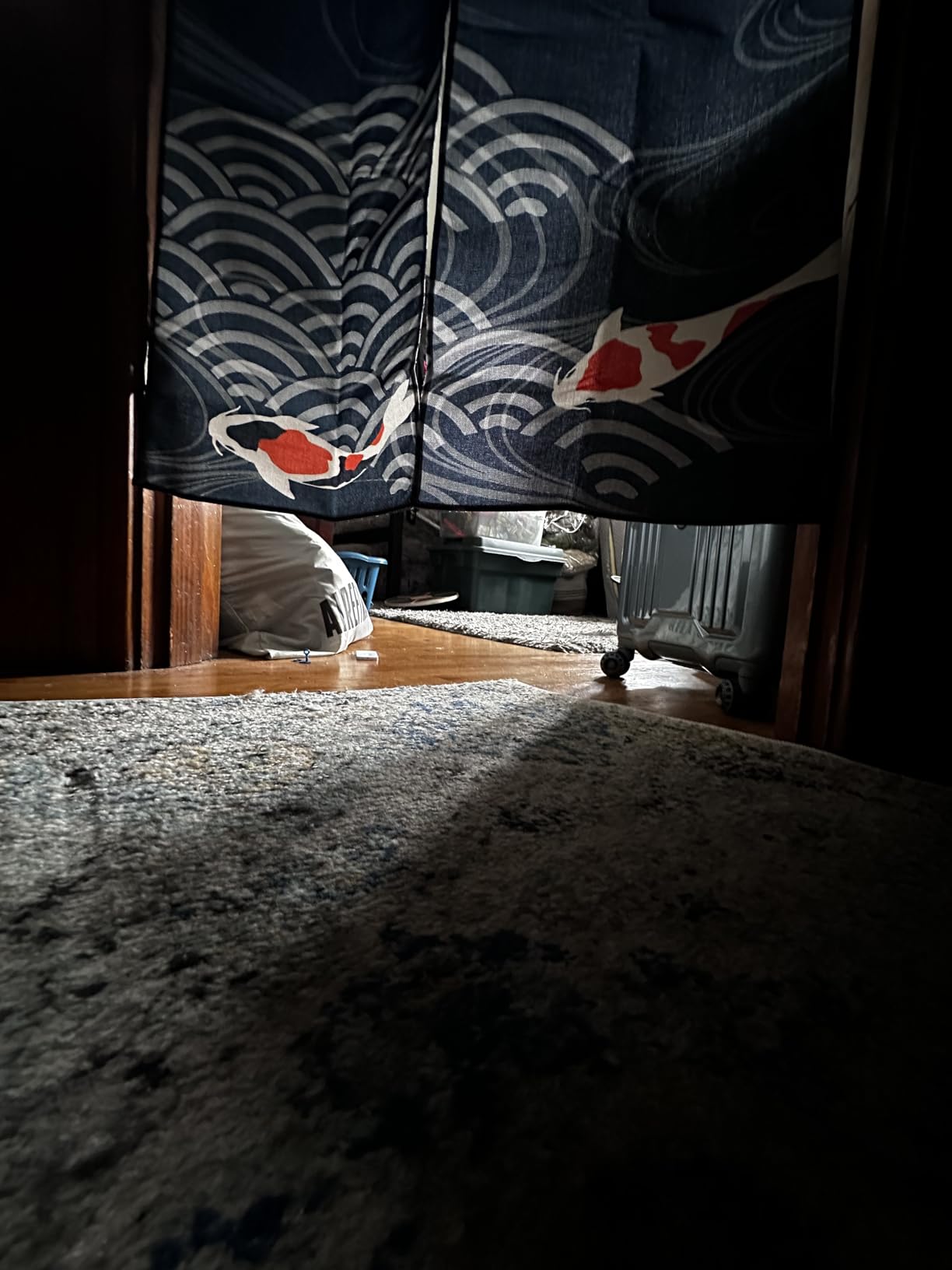 next.design Noren Japanese Style Doorway Curtain with a Picture of Nishiki Carp Nishikigoi Printed on it (pattern1) customer photo 2