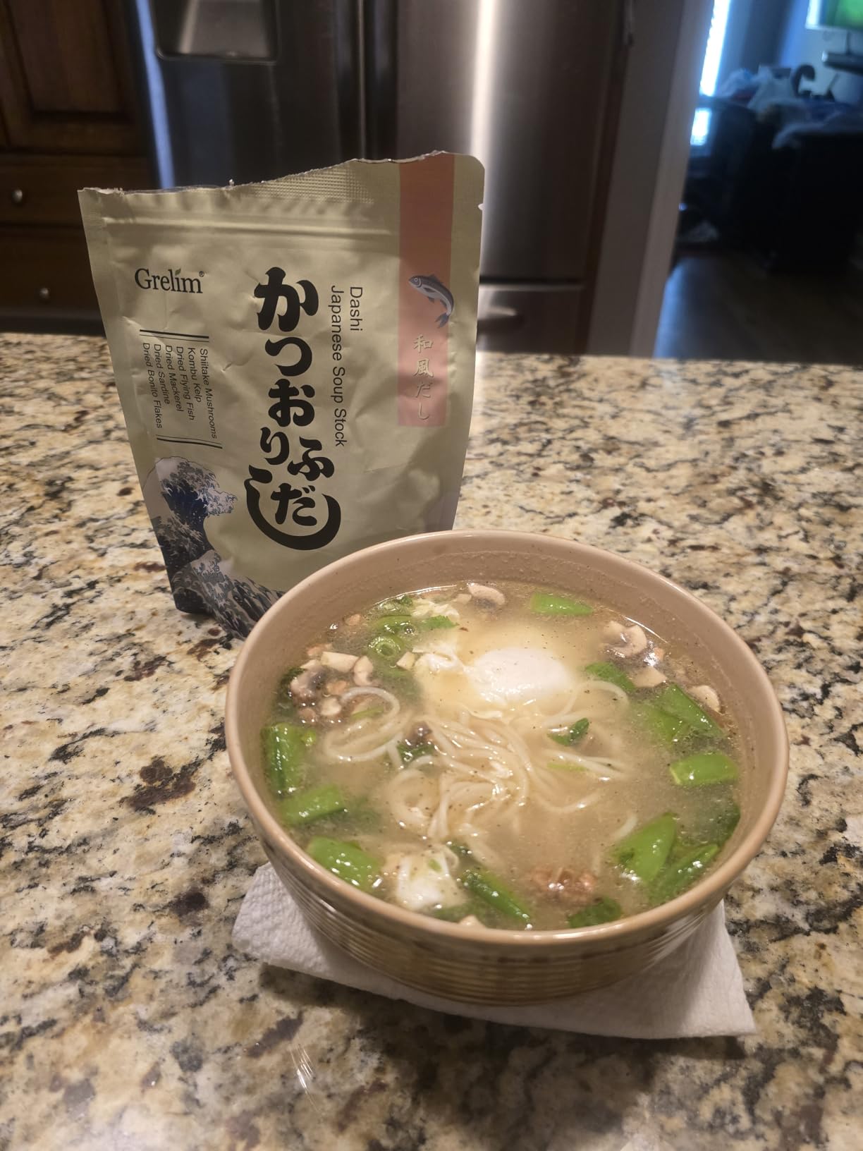 Grelim Dashi Stock Japan Dashi Soup 18 Packets, Natural Domestic Ingredients, Additive Free, MSG Free, Made in Japan Extremely Tasty 8g x 18 Pacs 5.04 Oz customer photo 2