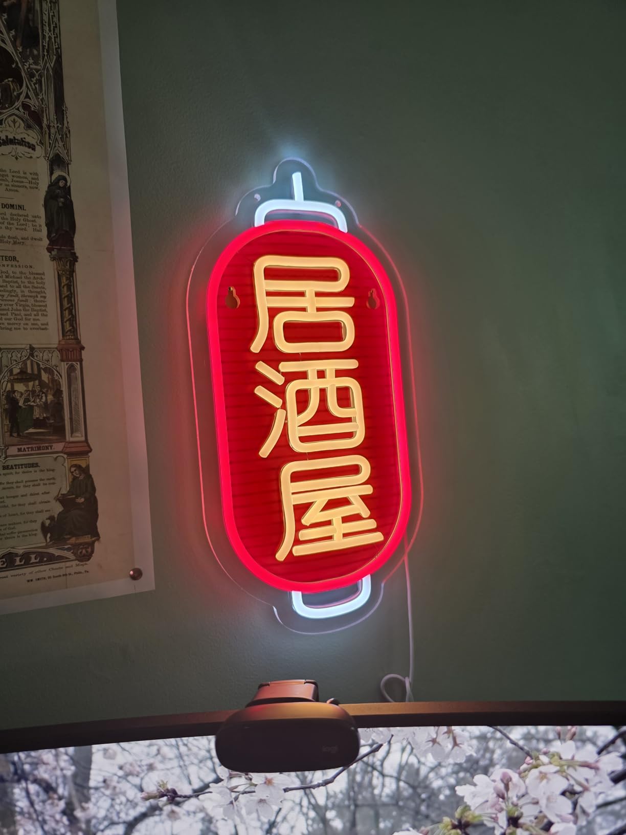 Japanese Sake Neon Sign LED Neon Light for Business Wall Decor with Dimmable Switch for Wine Bar Club Party Restaurant お酒 Japanese Style USB Powered 13.8