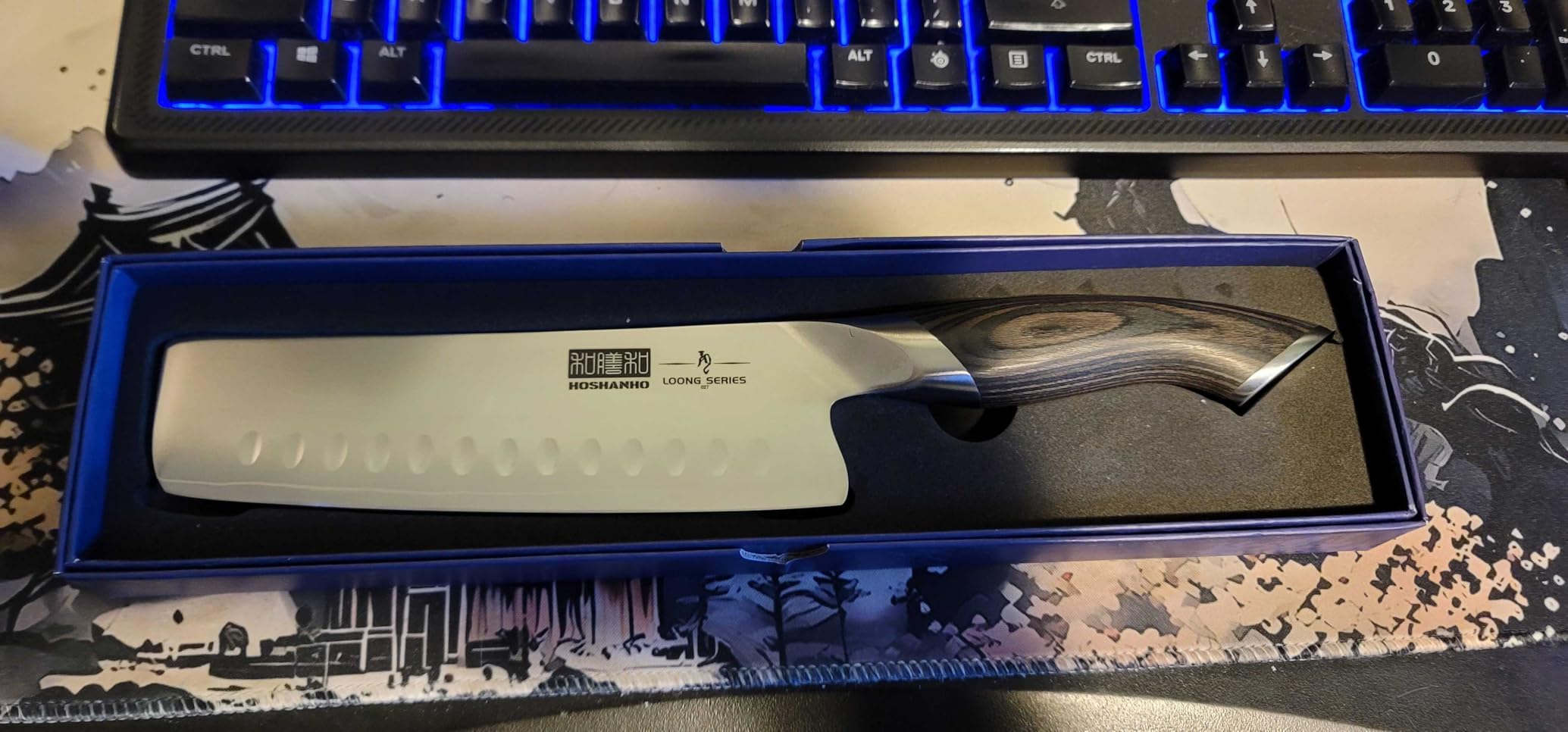 HOSHANHO 7 Inch Nakiri Knife, Japanese High Carbon Stainless Steel Chef Knife customer photo 1