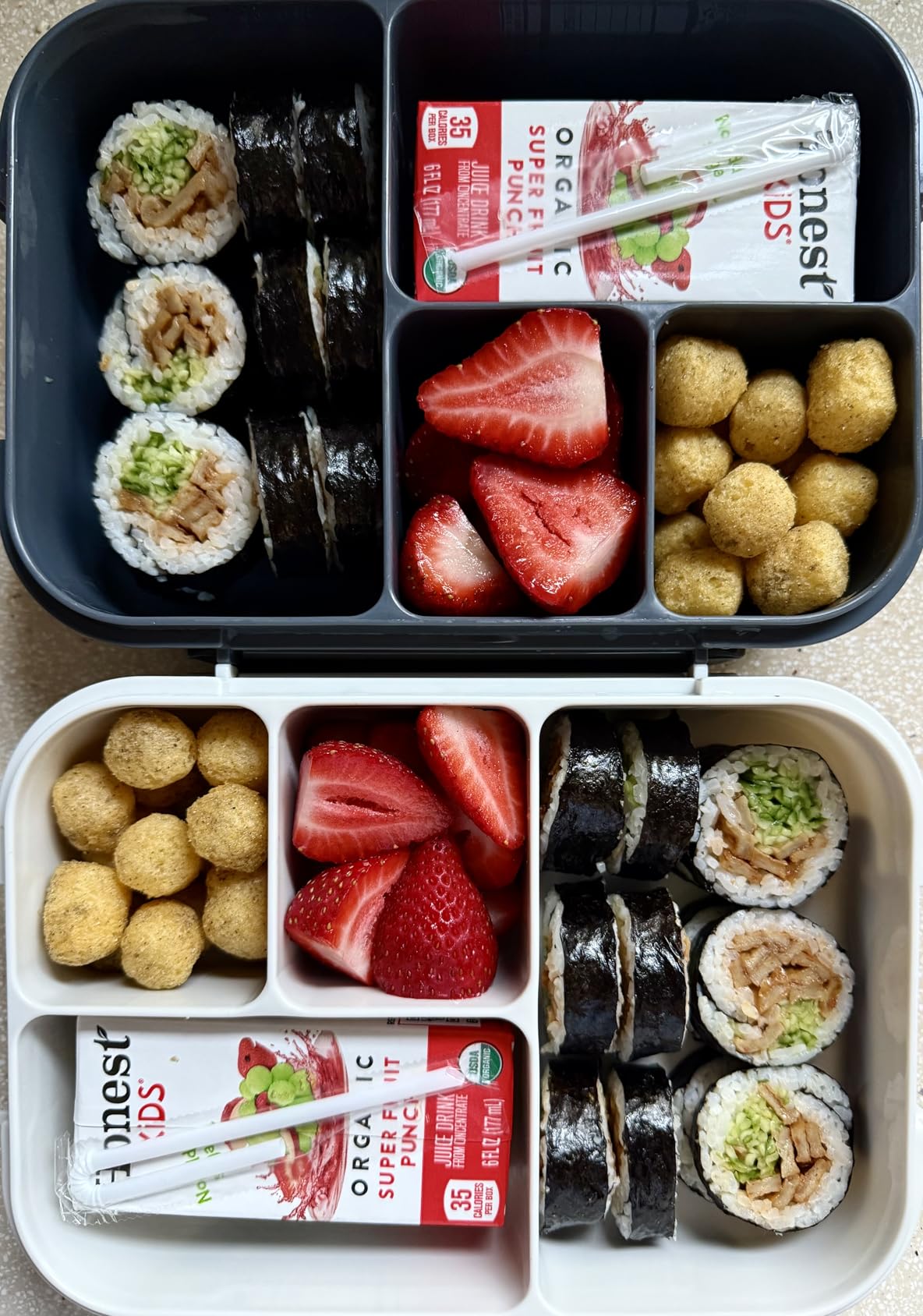 Amathley Lunch Box Kids, Bento Box Adult, Leakproof Lunch Containers for Adults/Kids/Toddler, 1200ML-4 Compartments bento Lunch box with Utensil, Microwave & Dishwasher & Freezer Safe (Dark Gray) customer photo 1