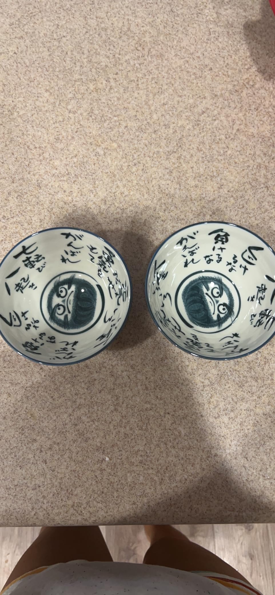 Japanese Mino Ware Ceramic Rice Bowl Set, 4.84 Inches Diameter x H2.56 Inches, 13.3 Fluid Ounces Set of 2 from Japan (Rabbits and Flowers Design) customer photo 1