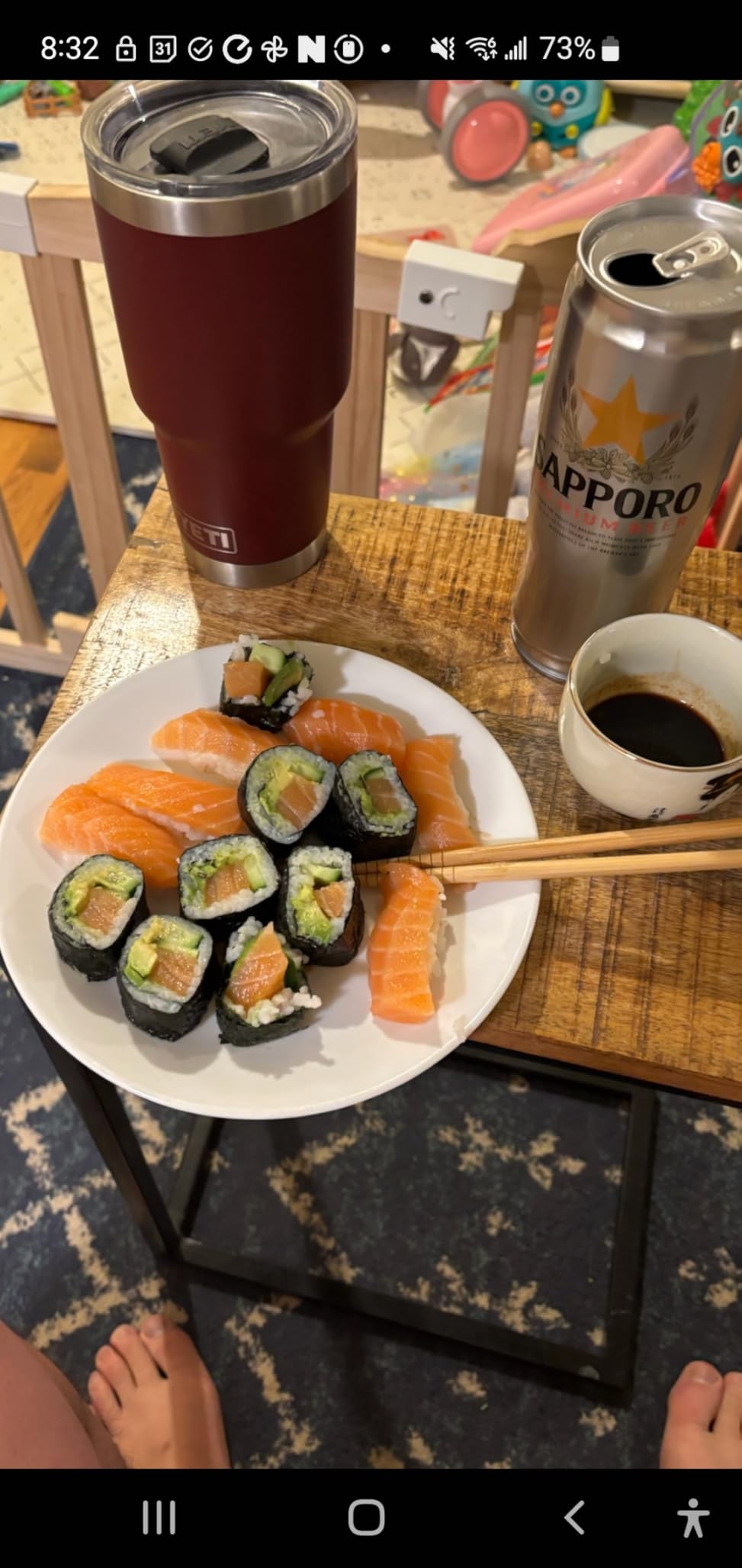 Alas Sushi Making Kit- Complete Sushi Making Kit for Beginners & Pros Sushi Makers, Perfect Sushi Making Kitchen Accessories Like Sushi Knife, 2 Sushi Mats, Rice Bazooka, Dipping Plate, & More (Black) customer photo 1