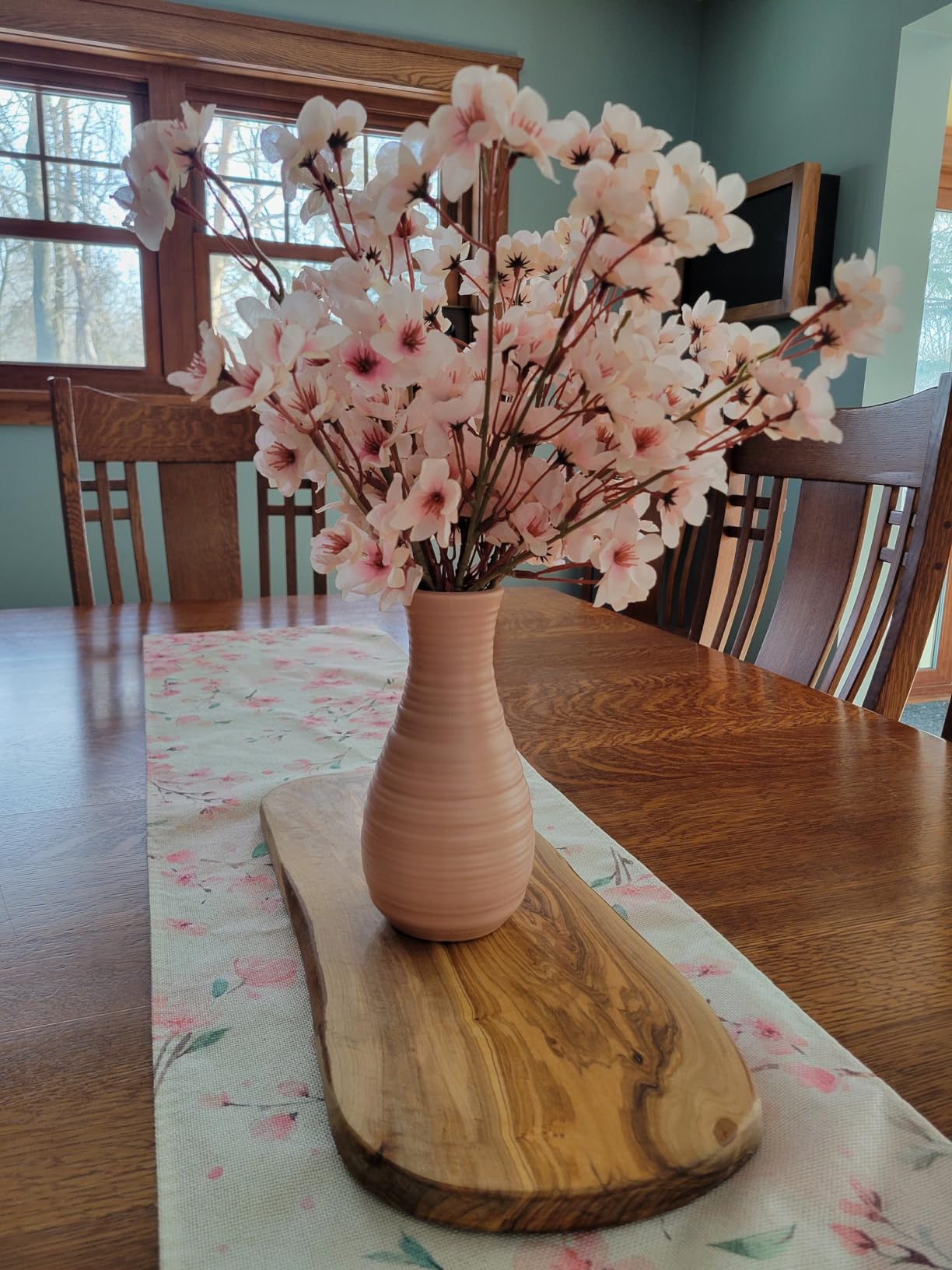 Artificial Cherry Blossom Branches, 6 Pcs Faux Silk Cherry Blossom Flowers Fake Spring Cherry Blossom Floral Stems for Vase Wedding Table Centerpieces Indoor Home Decor customer photo 1