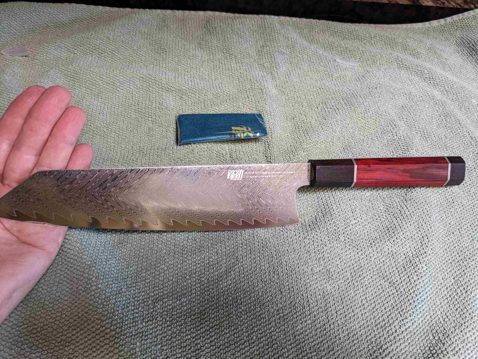FINDKING 9 Inch Kiritsuke Knife, Versatile Japanese Chef Knife, Premium AUS-10 Damascus Steel Blade, Professional Kitchen Essential (Samurai Series) customer photo 2