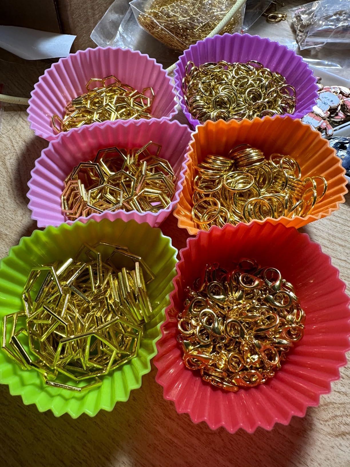 Doiaz Silicone Bento Lunch Box Dividers 3 Shapes of Standard Round & Square & Rectangle - Reusable Silicone Cupcake Liners Non-Stick Muffin Cups for Baking customer photo 2