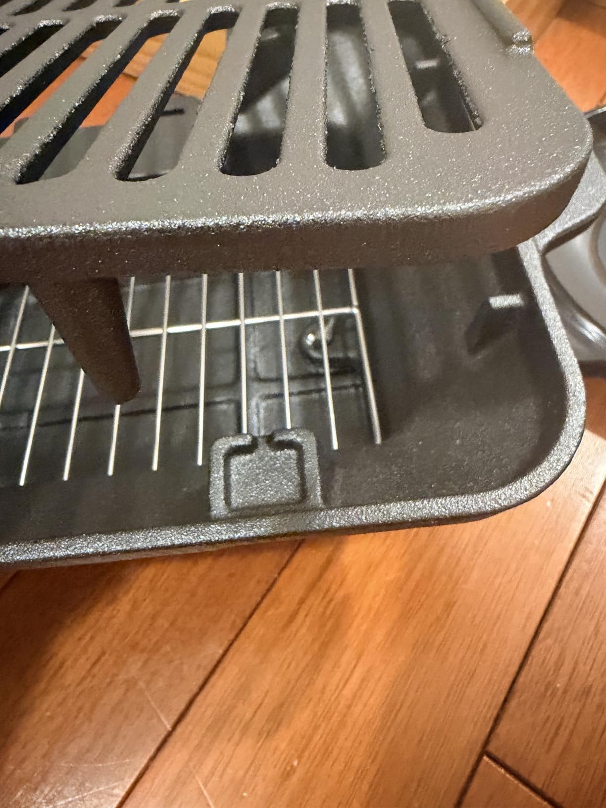 Hibachi Grill Outdoor, Portable Mini Charcoal Grill, Pre-Seasoned Cast Iron, Small Japanese Yakitori Tabletop Skillet Grill Stove for Outdoor Camping customer photo 1