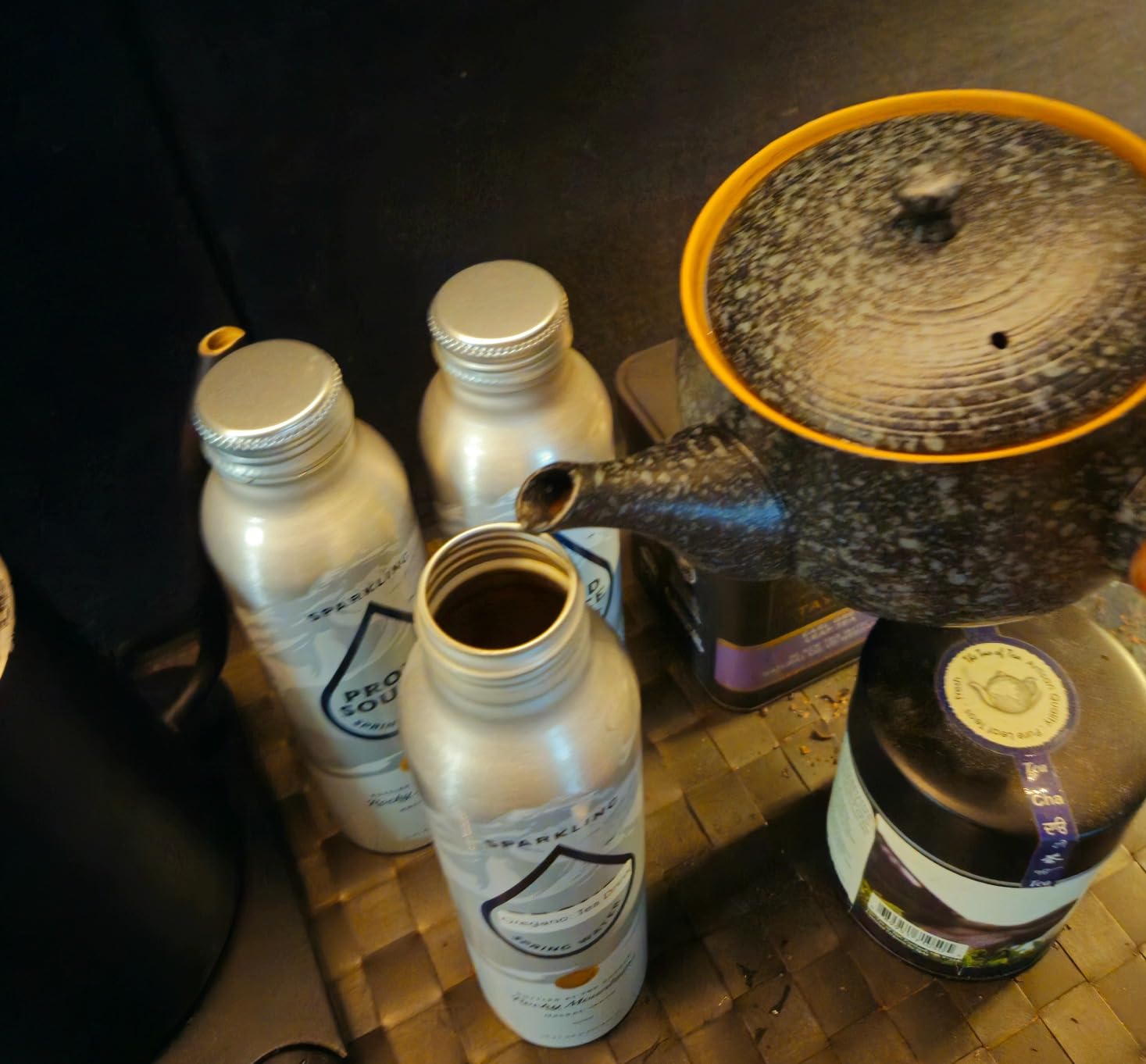 Japan Kyusu (8.5 oz) with Steeper/Ceramic Teapot with infuser | Small Ceramic Side-handle Tea Pot with infusers for loose tea | Tea Pots For Tea Party, clay Teapot Set, VP1, Rock Black customer photo 1