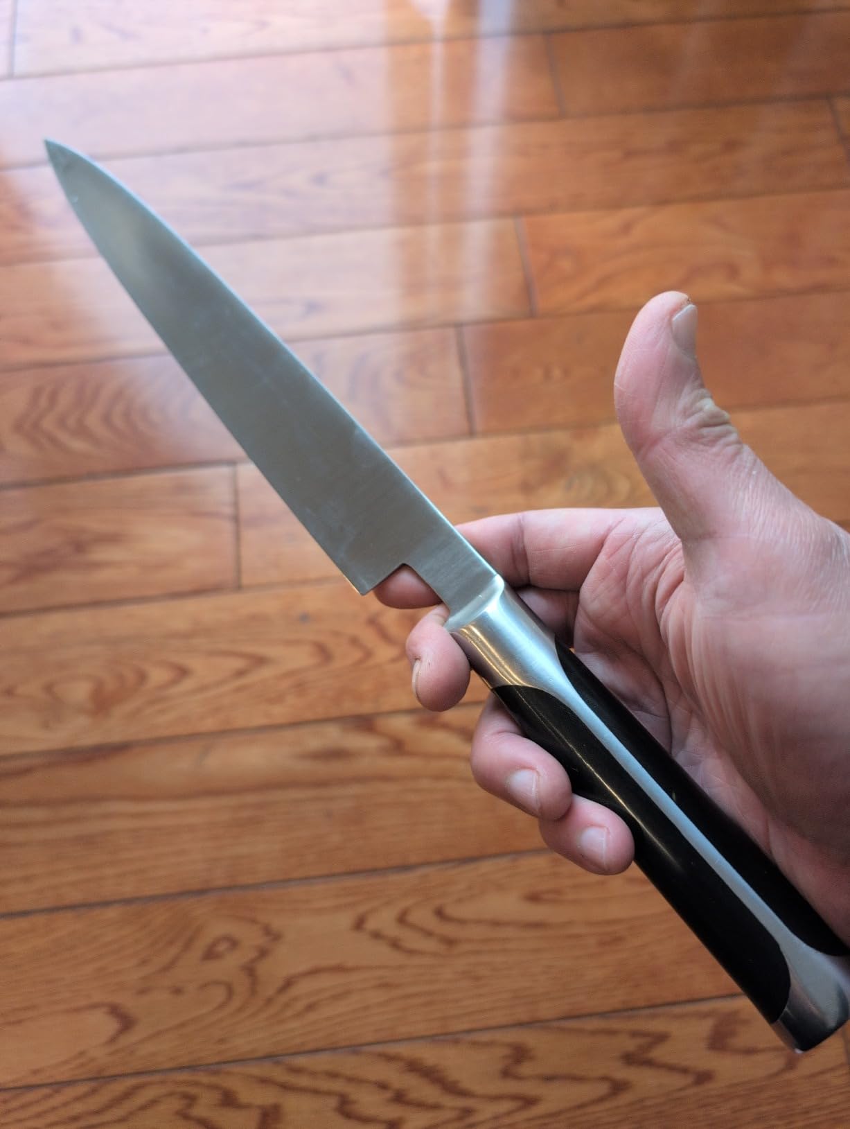 Sushi Knife 9.5 inches(240mm),Sashimi Knife with High Carbon Stainless Steel Blade and Ergonomic Handle,for Cutting Sushi & Sashimi, Fish Filleting customer photo 2