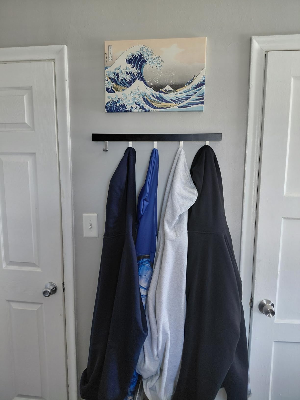 Wieco Art Framed Art Great Wave of Kanagawa Katsushika Hokusai Giclee Canvas Prints Wall Art Abstract Seascape Paintings for Home Living Room Decorations customer photo 1