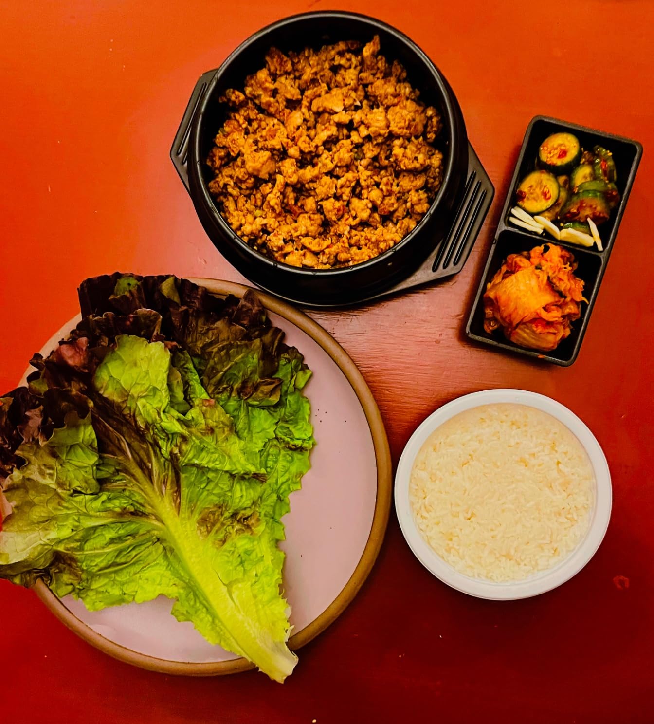 Korean Stone Pot Set (7-piece, 38.7oz with Hot Pot Grip), Ttukbaegi, Dolsot, Korean Soup Bowl, Ceramic Pots for Cooking, Soup Pot, Earthenware Claypot, Bibimbap, Ramen customer photo 3