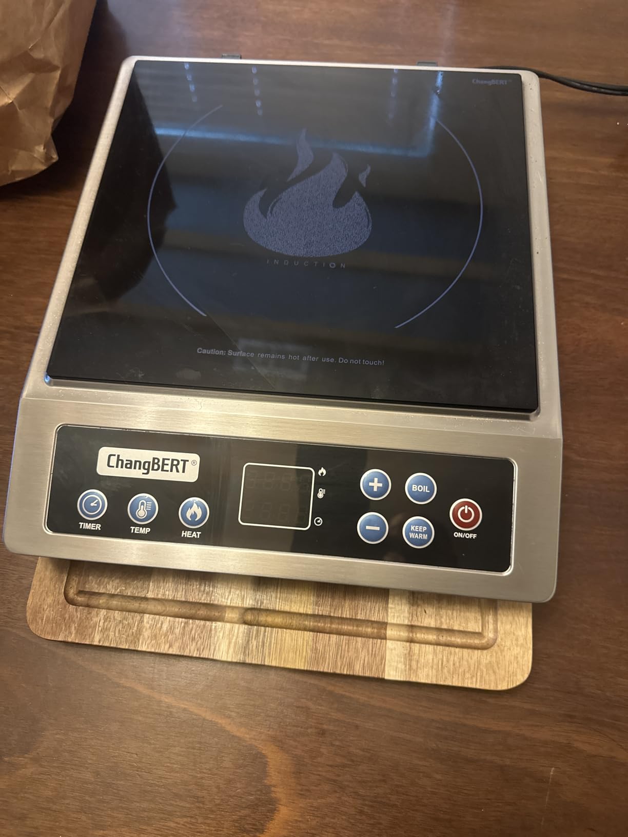 ChangBERT Portable Induction Cooktop Enhanced Version, One-Click Max Power 1800W Large Heating Coil Burner, Precise Temperature Control, NSF Certified Commercial Grade Low Noise Hot Plate customer photo 2