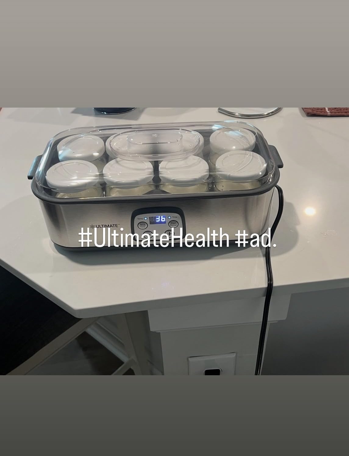 Ultimate Probiotic Yogurt Maker with Adjustable Temperature & Time Control - Make Trillions of Live Probiotics & Get Better Gut Health - ULTIMATE LIFETIME WARRANTY - Wellness Gifts for Men & Women customer photo 1