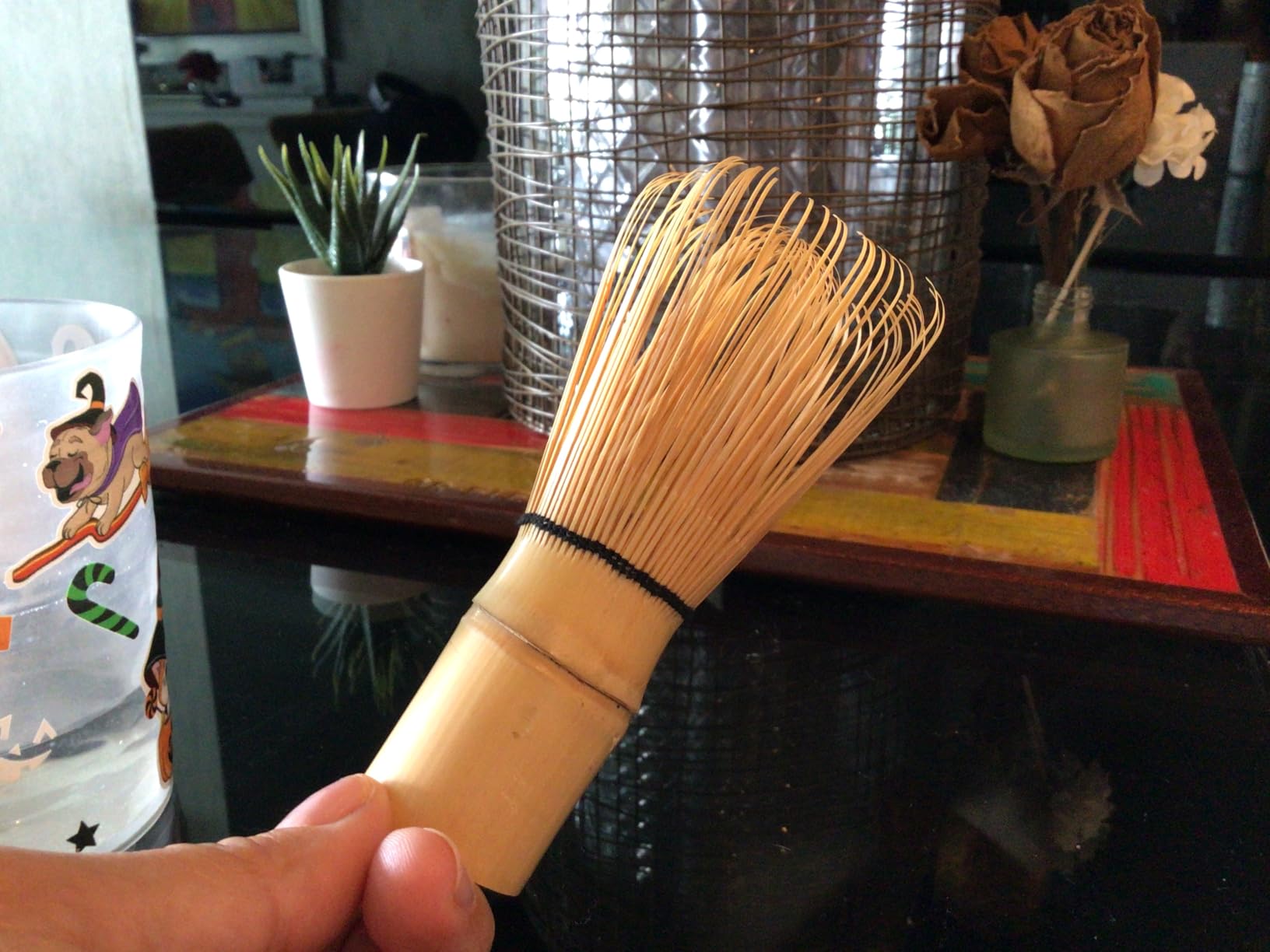 Matcha Whisk - Bamboo Whisk for Matcha Powder, Handcrafted Organic Traditional Japanese Chasen, 100-Prong Matcha Stirrer Wisk Mixer Brush for Authentic Tea Preparation customer photo 2