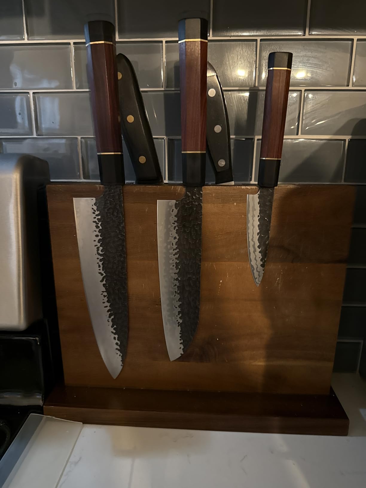 HOSHANHO 8 Inch Japanese Gyuto Chef Knife, 9 Layers 10Cr15CoMoV High Carbon Steel Kitchen Knife, Professional Hand Forged Cooking Knife with Ergonomic Rosewood Handle customer photo 2