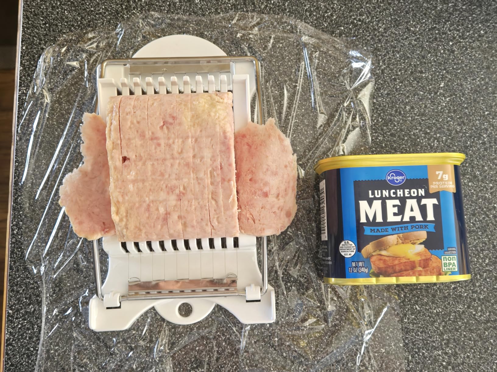 3-Piece Clear Musubi Maker Kit with Luncheon Meat Slicer - Non-Stick Onigiri Press Mold, BPA-Free Sushi Mold customer photo 2