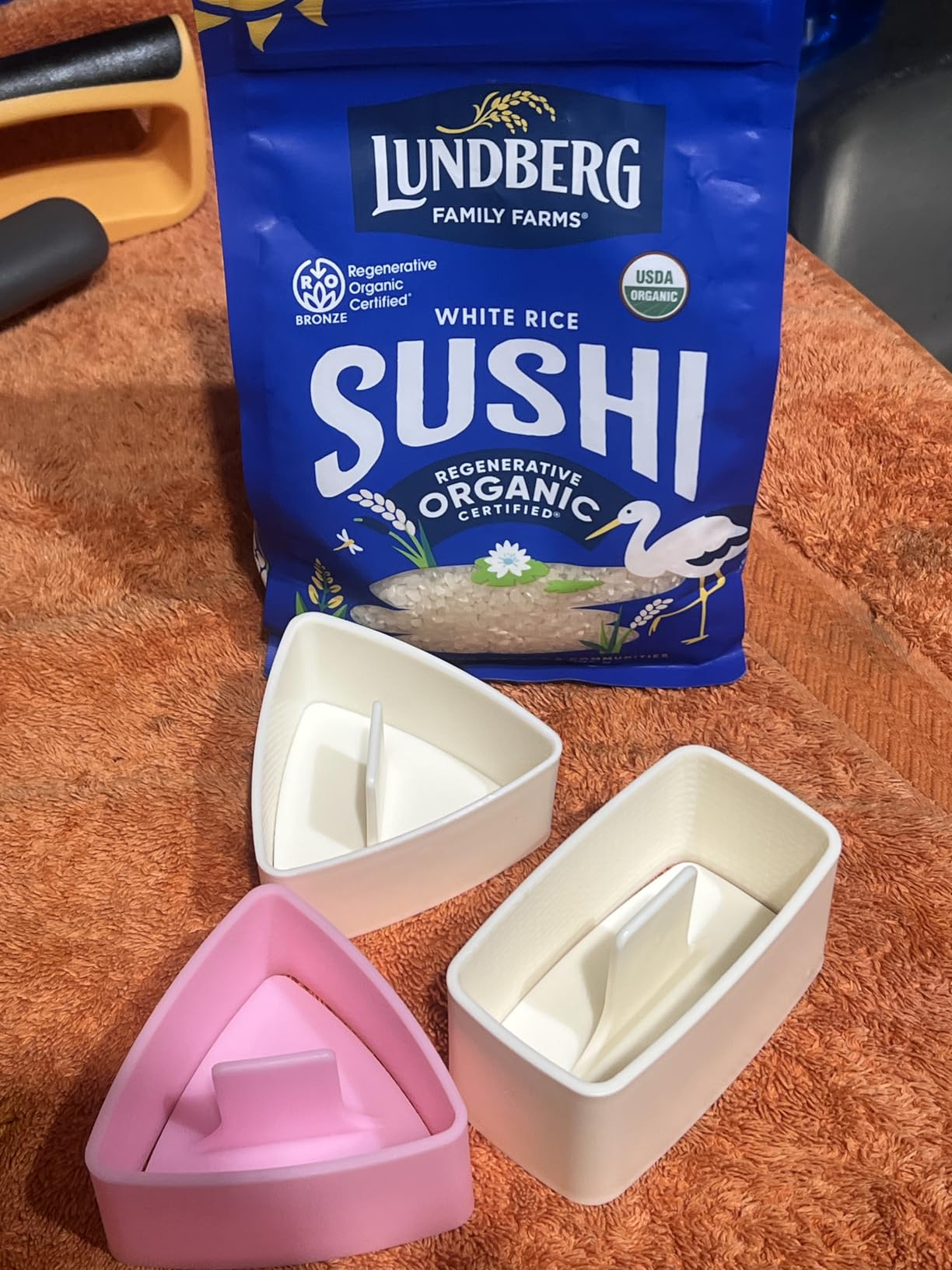 Onigiri Mold Set, 3 Pack Rice Ball Musubi Maker Press Large Triangle Rice Mold, Japanese Sushi Making Kit for Lunch Bento customer photo 1