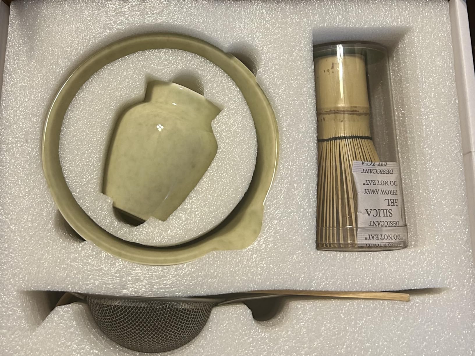 Matcha Whisk Set, Matcha Set Includes Ceramic Matcha Bowl, Bamboo Whisk, Scoop, Chasen Holder, Sifter, 5 Pcs Perfect Matcha Kit for Matcha Lover (Mottled Green) customer photo 1