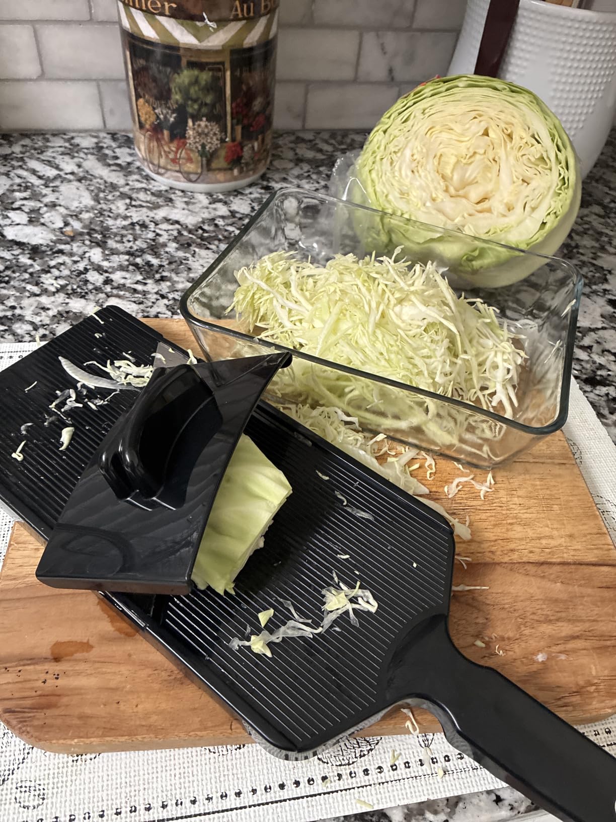 Cabbage Slicer Smart Ultra-Thin Julienne - 0.04 inch Professional Thin Sauerkraut Coleslaw Cutter Japanese Stainless Steel Blade Food Fruit Slicing Shredder customer photo 1