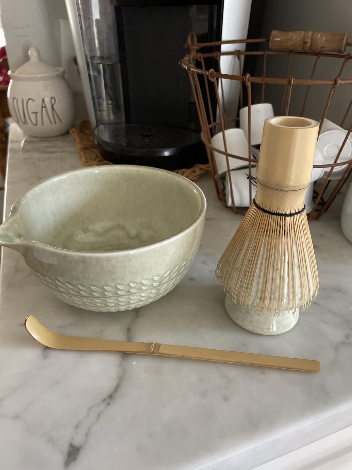 Matcha Whisk Set - 15 OZ Matcha Bowl with Spout and Bamboo Matcha Scoop - Bamboo Whisk (Chasen) - Matcha Kit for Japanese Tea Ceremony customer photo 1