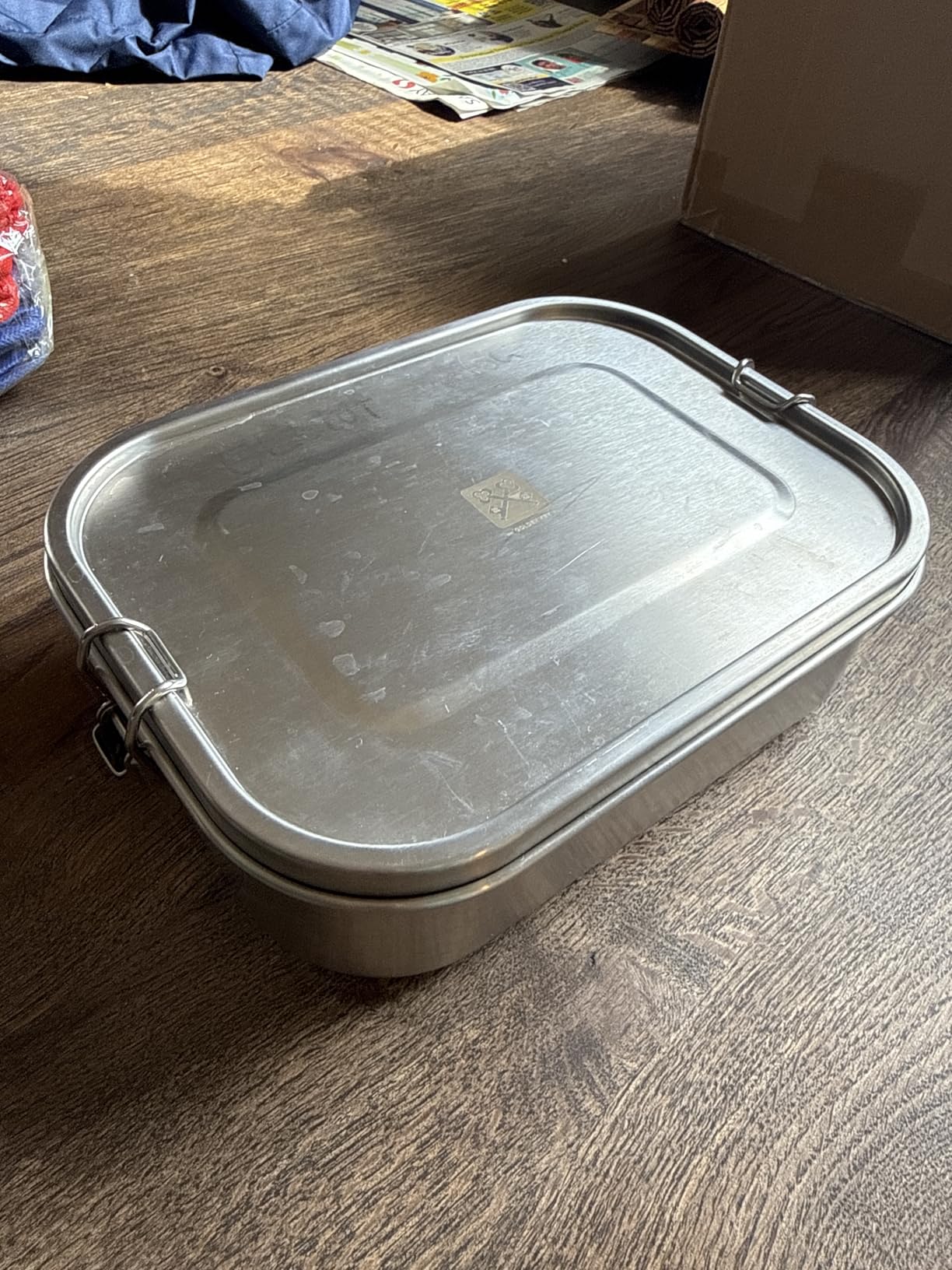 GOLDEN KEY 47QZ Stainless Steel Bento Box with 5 Compartments,1400ml Large & Thickened Metal Lunch Box for Kids or Adults,Eco-friendly Leak-Proof Container with Lockable Clips customer photo 2