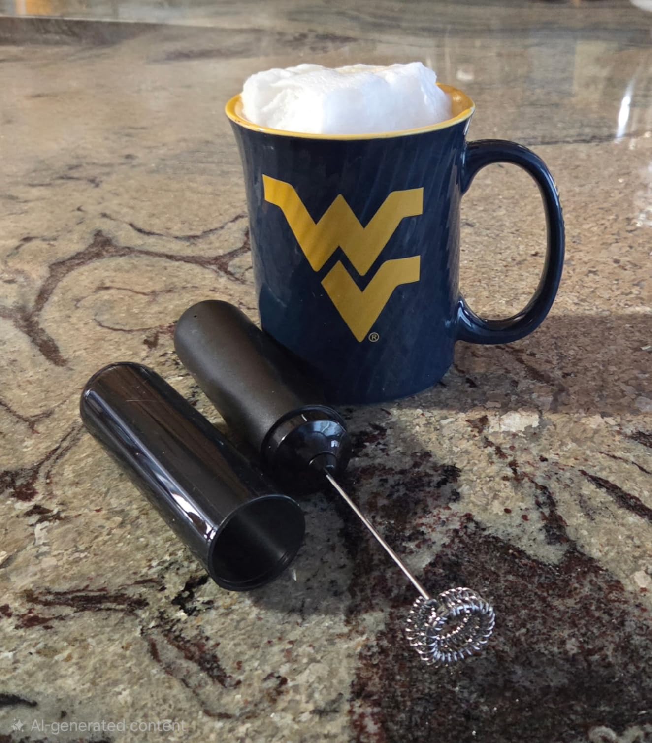 CIRCLE JOY Rechargeable Milk Frother Hanheld, Dual Coil Whisk Head Electric Coffee Frother, Portable Hand Frother Wand Drink Mixer for Matcha Lattes Cappuccino, Kitchen Gifts, Black customer photo 2