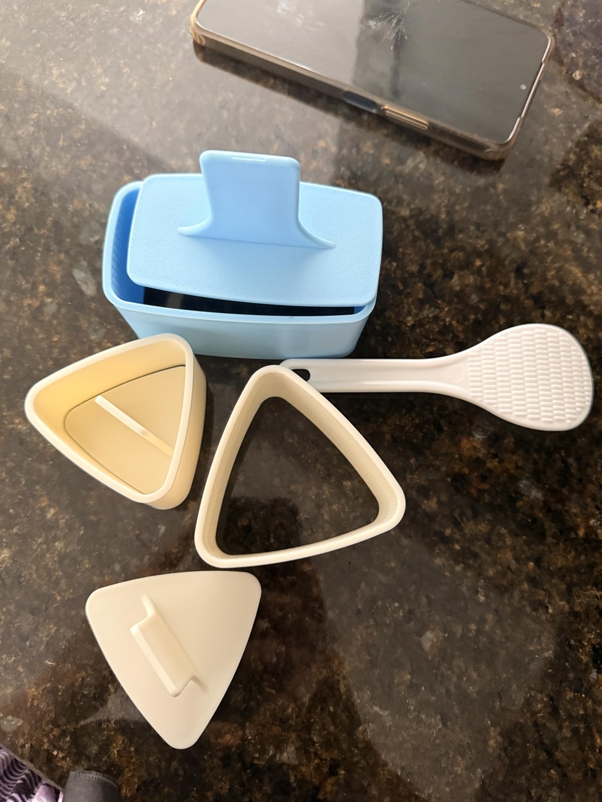 Onigiri Mold, 3 Pack Musubi Press Maker Triangle Rice Ball Mold Sushi Maker for Kid Lunch Bento and Home DIY, Non-stick customer photo 1