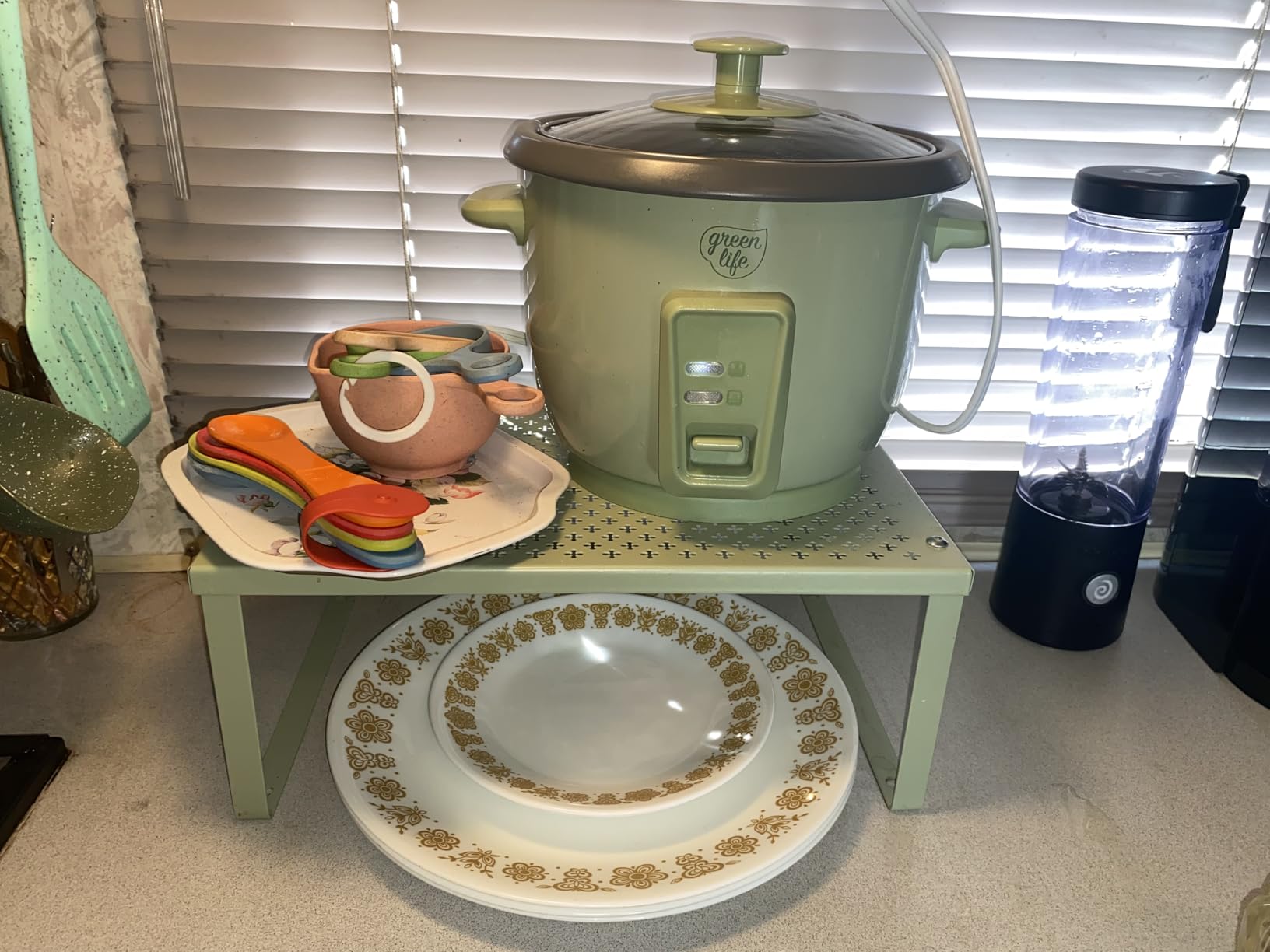 GreenLife Rice Cooker with Removable PFAS-Free Ceramic Nonstick Pot, 3-Cups Uncooked/6-Cups Cooked, Grains & Oatmeal Multicooker, Compact One-Switch Design, Auto Keep Warm, Easy Clean, Sage Green customer photo 2