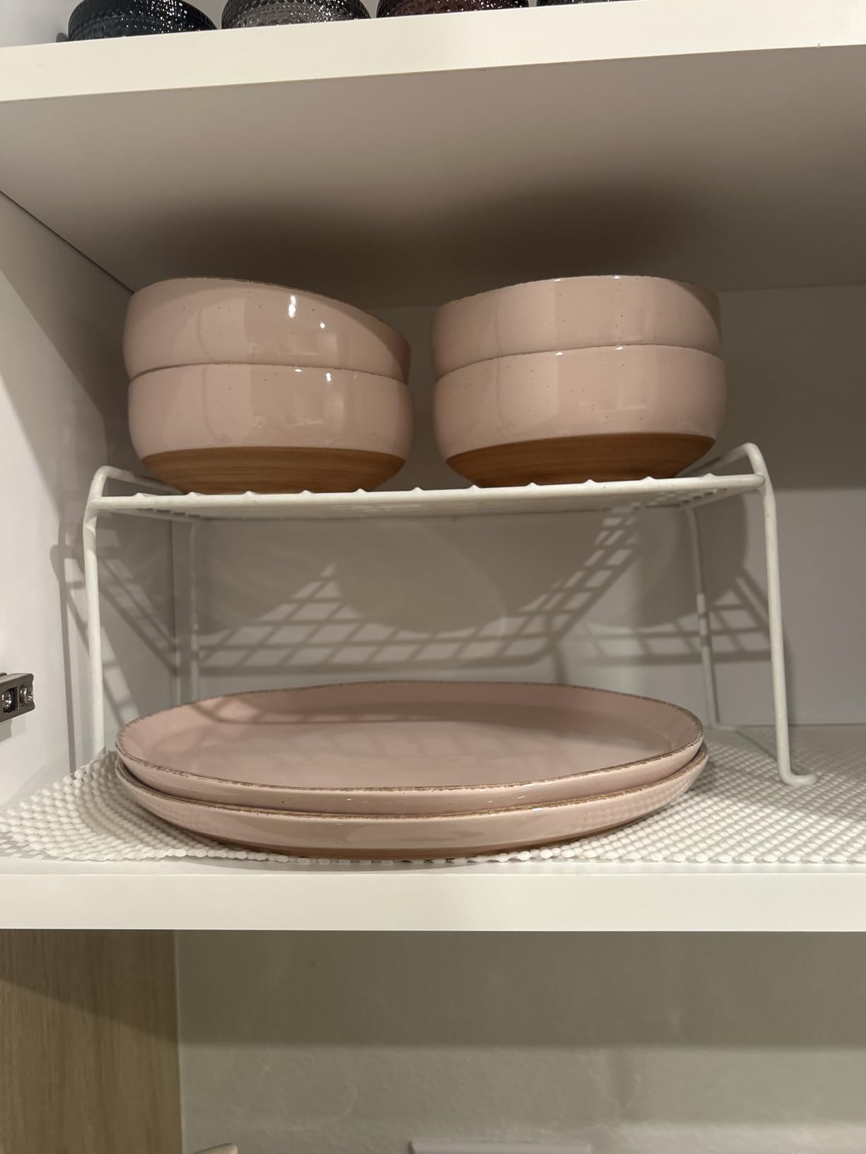 AmorArc Ceramic Dinnerware Sets for 4, 12 Pieces Handpainted Plates and Bowls Set with Rustic Terracotta Underside, Scratch Resistant Stoneware Dishes Set, Dishwasher & Microwave Safe, White customer photo 1