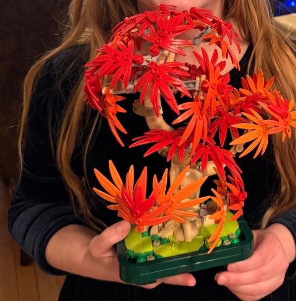 LEGO Botanicals Japanese Red Maple Bonsai Tree Building Kit for Adults 18+ - Unique Home Decor DIY for Room or Office - Housewarming Gift Idea for New Home - Plant Decor for Desk or Bookshelf customer photo 2