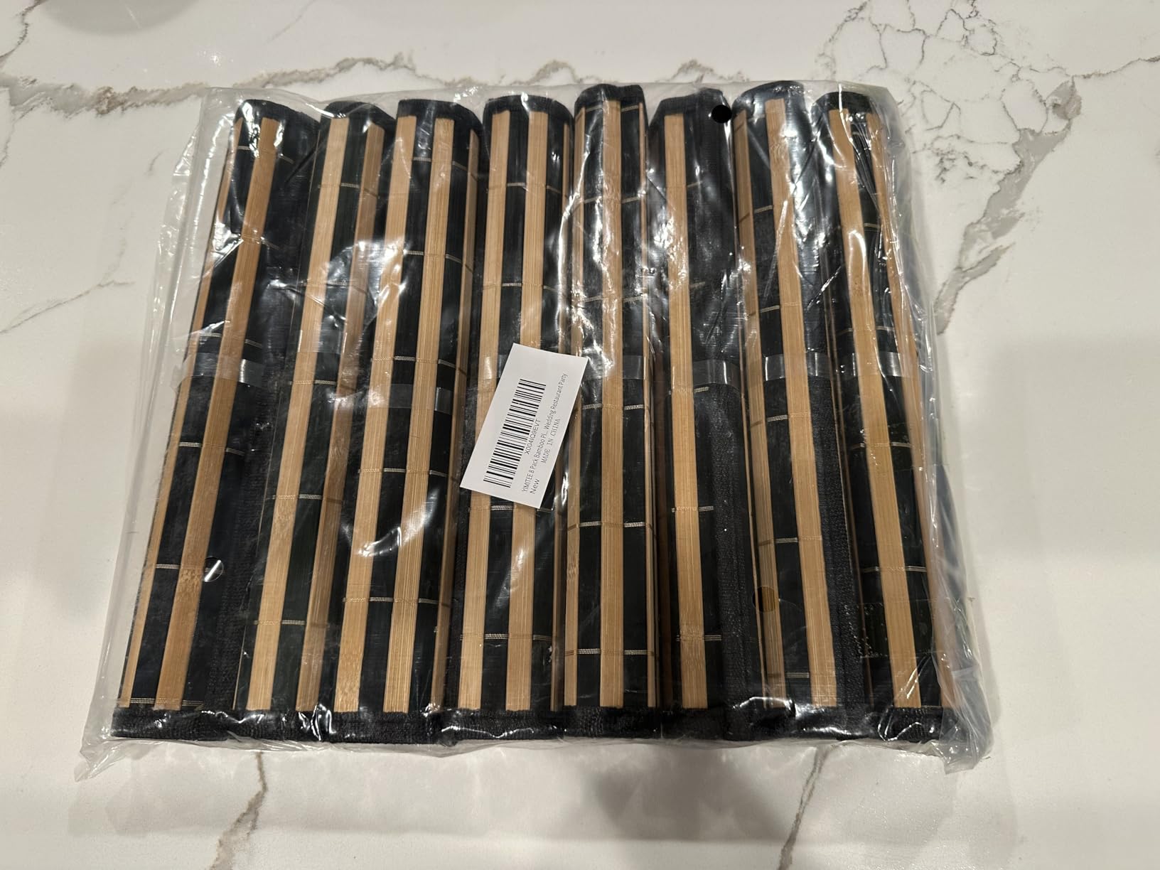 8 Pack Bamboo Placemats, 18 x 12 Inch Anti-Slip Table Mats, Rustic Japanese Style Heat-Resistant Dining Place Mats for Dining Room Kitchen Wedding Restaurant Party customer photo 1