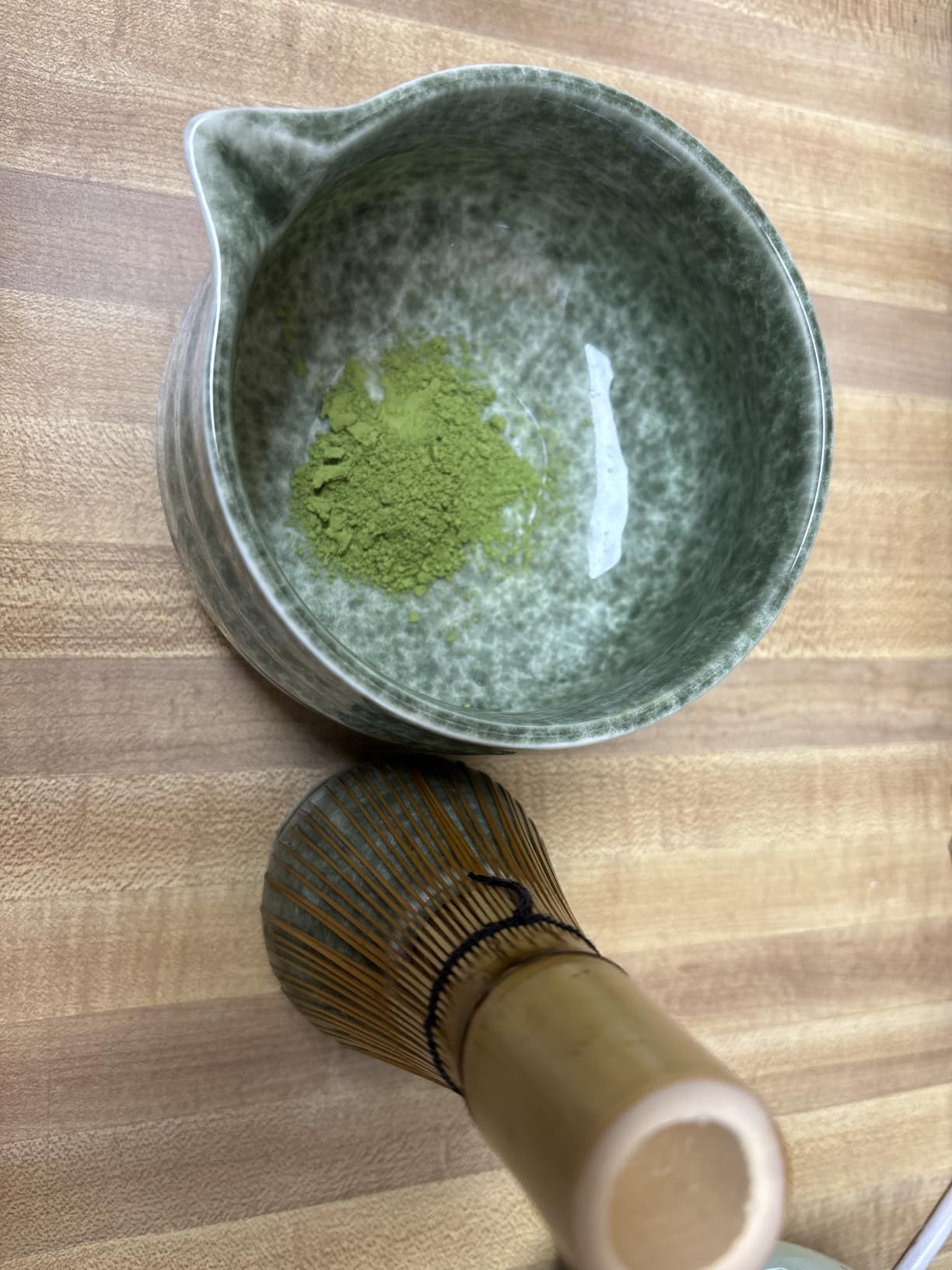 Japanese 2pcs Matcha Bowl, Glazed Ceremonial Matcha Bowl with Whisk Holder for/Matcha Tea customer photo 1