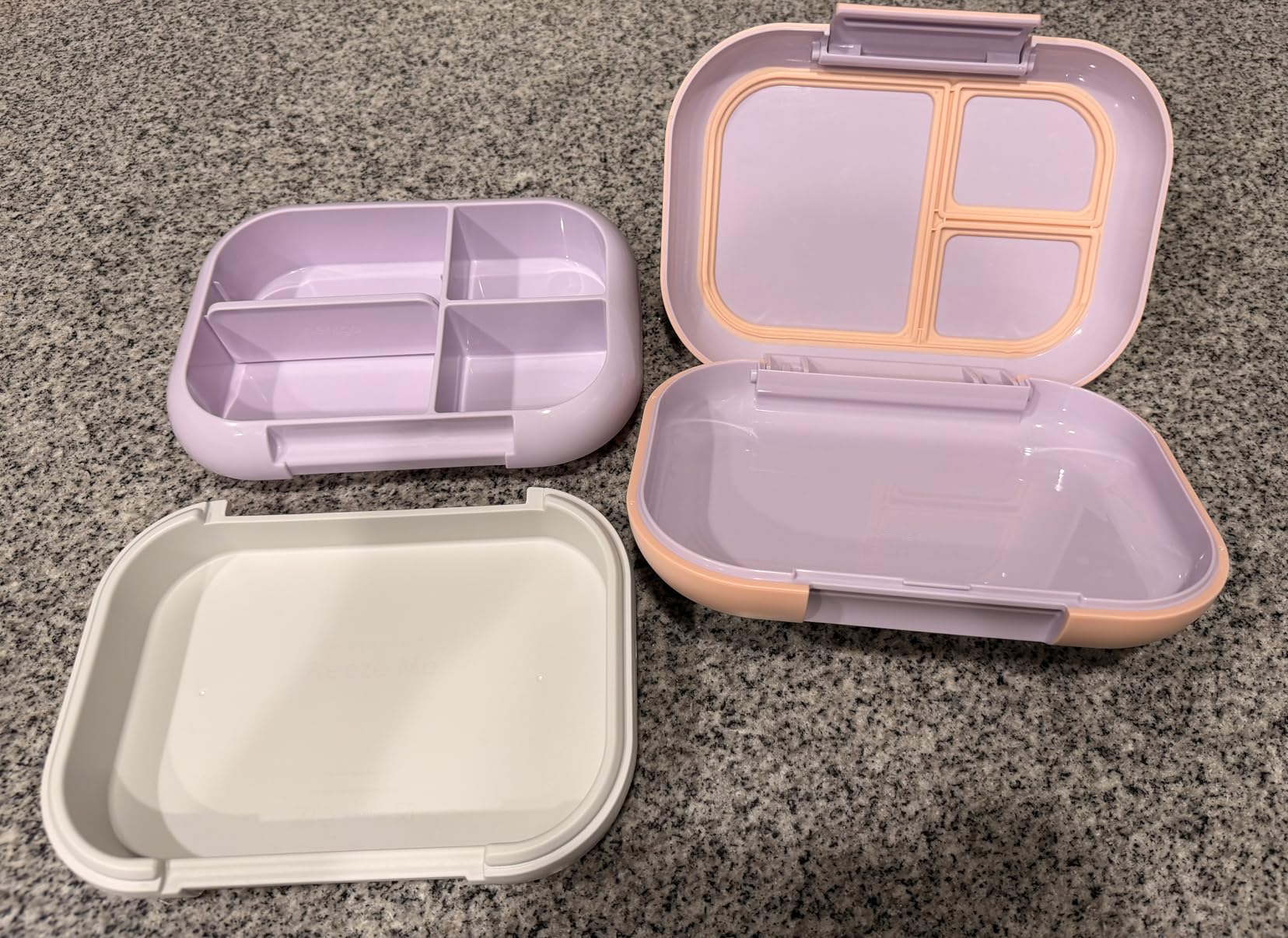 Bentgo Chill Max Leak-Proof XL Lunch Box - Included Ice Pack Keeps Food Cold; 5-Cup Capacity for Adults & Ages 8+, 3 or 4 Compartment Bento Box, BPA-Free, Dishwasher Safe (Lavender & Peach Blossom) customer photo 1