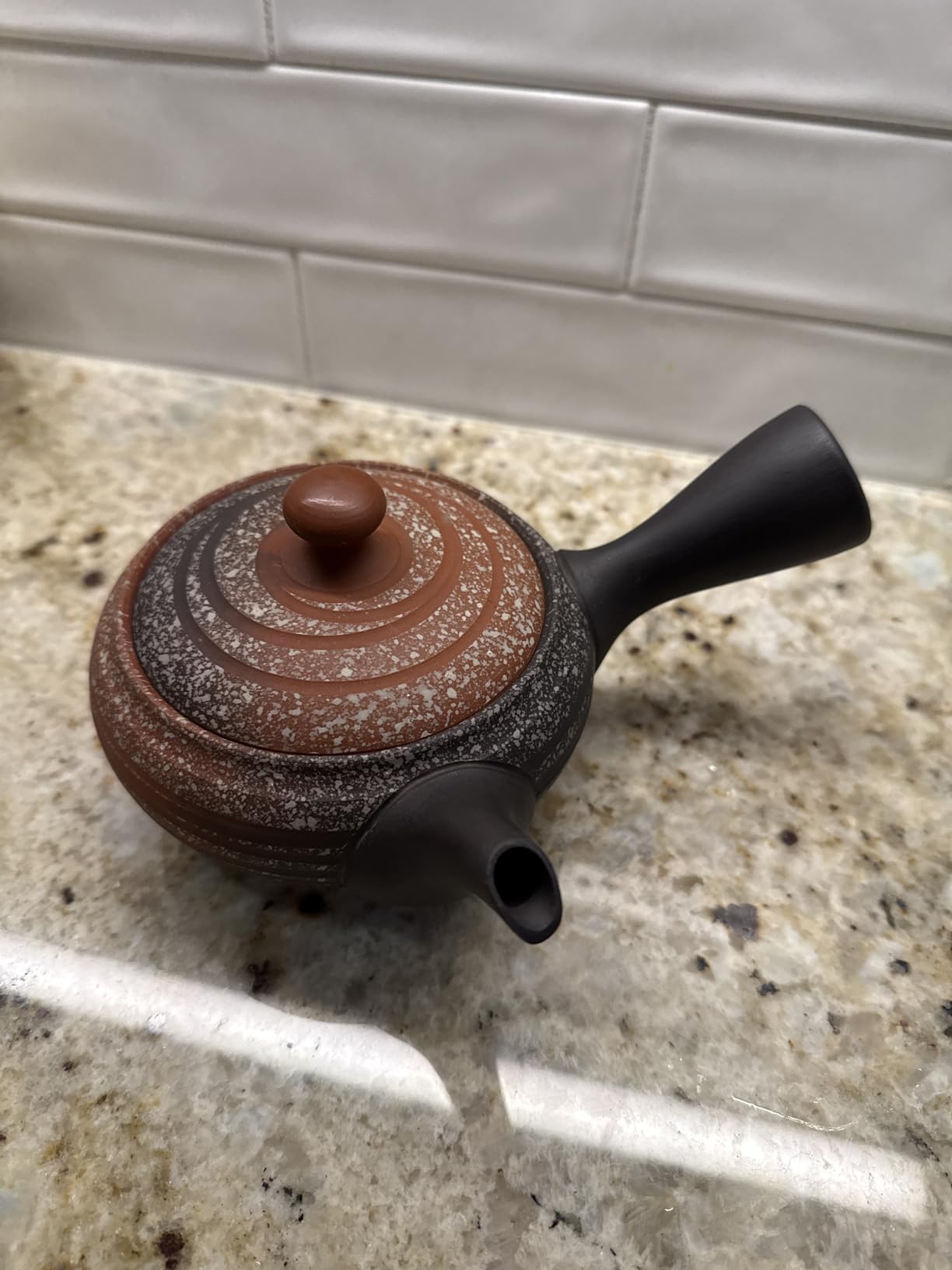 Kyusu Japanese Teapot 15.2fl oz Spiral Hakuyou Ceramic Tokoname Ware Made in Japan customer photo 1