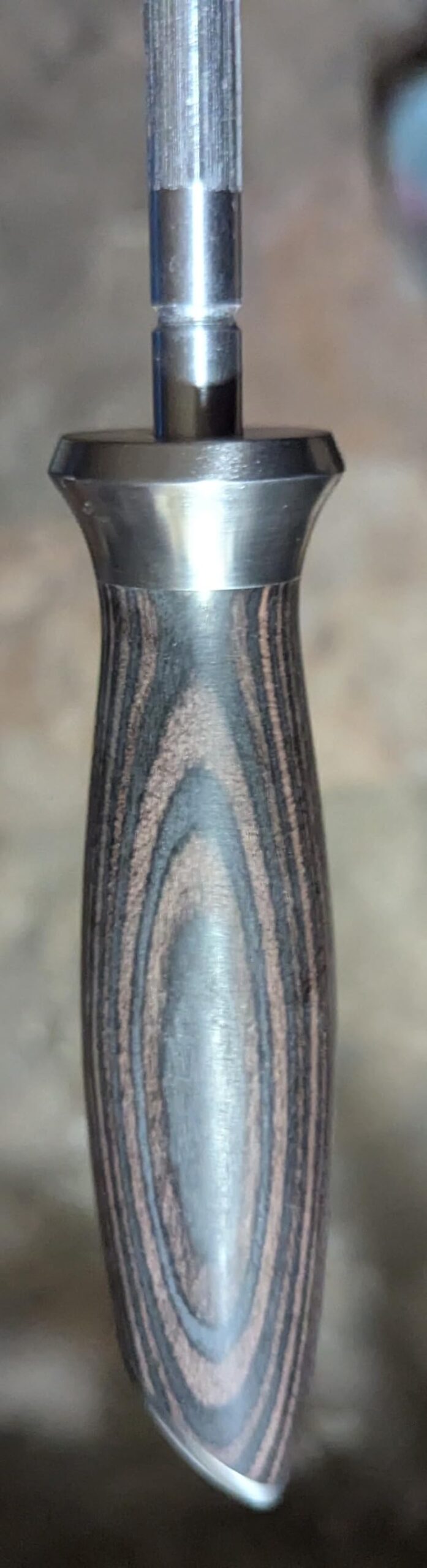 HOSHANHO Honing Rod,10 Inch Professional Kitchen Knife Sharpener Rod, Japanese High Carbon Knife Sharpening Steel with Ergonomic Pakkawood Handle, Ideal for All Chef Knives customer photo 2