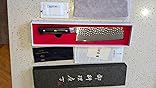 kanngou Japanese Chef Knife Kitchen Knife with 67 Layers Damascus Steel AUS-10 Core, Professional Damascus Knife with Full-Tang Ebony Wood Handle and Premium Gift Box (7 Inch Nakiri Knife) customer photo 2