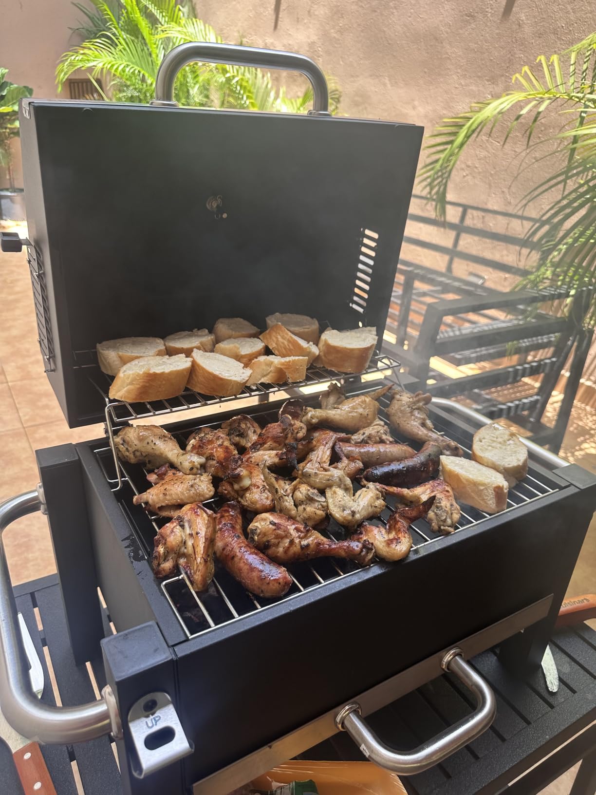 BBQCuker Portable Charcoal Grill,Heavy-Duty Stainless Steel Small BBQ Grill with Double-Layer Insulation Design,170 Sq. In. cooking Area,Tabletop Grill with Travel Bag for Outdoor Camping and Picnic customer photo 1