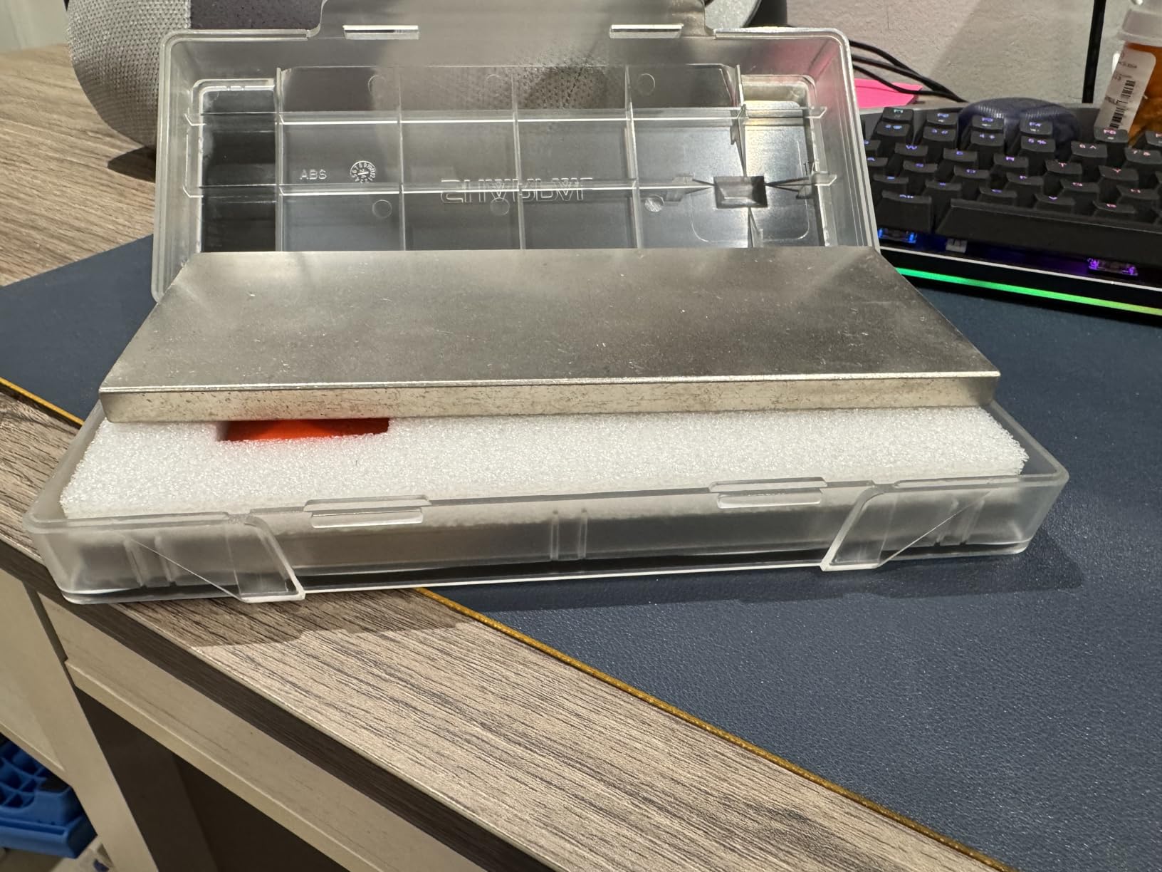 SHARPAL 160H 2PCS 2-in-1 Whetstone and Knife Sharpening Stone Holder & Storage Case with Non-Slip Rubber Base (Fits up to 7.95 x 2.95 x 1.1 inch / 202 x 75 x 28 mm) customer photo 1