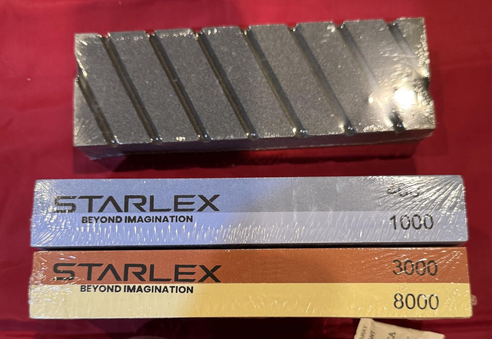 Premium Knife Sharpening Stone Set - Dual Grit Whetstones (400/1000 & 3000/8000), Leather Strop, Flattening Stone, Bamboo Base, Non-Slip Bases & Angle Guide for Kitchen, Chef & Hunting Knives customer photo 1