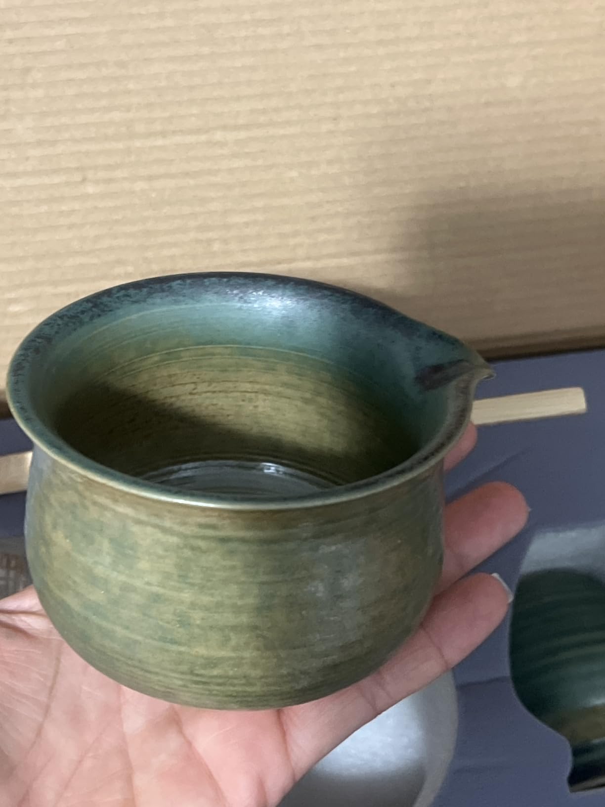 Matcha Whisk Set with Bamboo Tray - Bowl with Spout, Whisk and Holder, Bamboo Scoop, Sifter - Japanese Tea Ceremony Kit customer photo 2