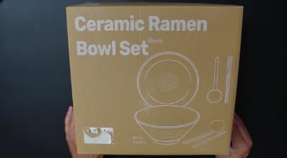 8 Inch Ceramic Ramen Bowl Set of 2, 40oz Japanese Bowls with Spoons & Chopsticks,Durable,Microwave & Dishwasher Safe,Perfect for Ramen,Pho,Salad,Soup,Noodles,Mixing bowls (Verdigris Green) customer photo 1