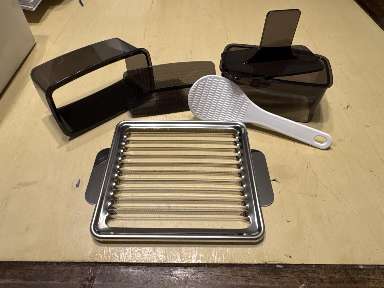 Musubi Press Mold Kit, 2 Pack Clear Musubi Maker with Stainless Steel 304 Luncheon Meat Slicer for SPAM customer photo 2